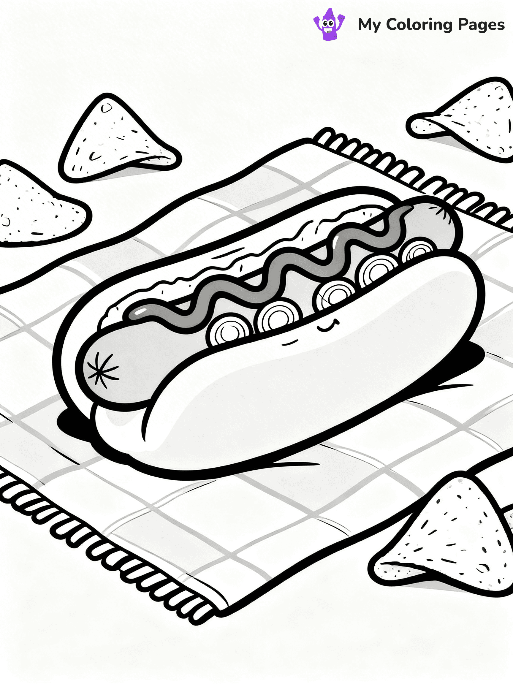 Hot Dog Coloring Pages - 6