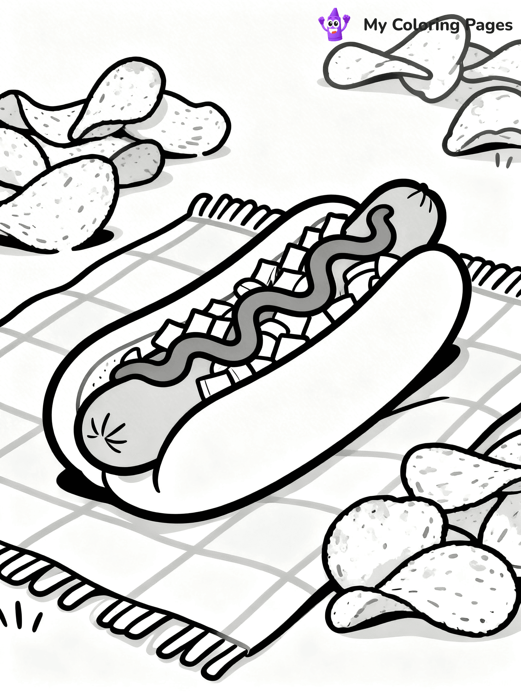 Hot Dog Coloring Pages - 5
