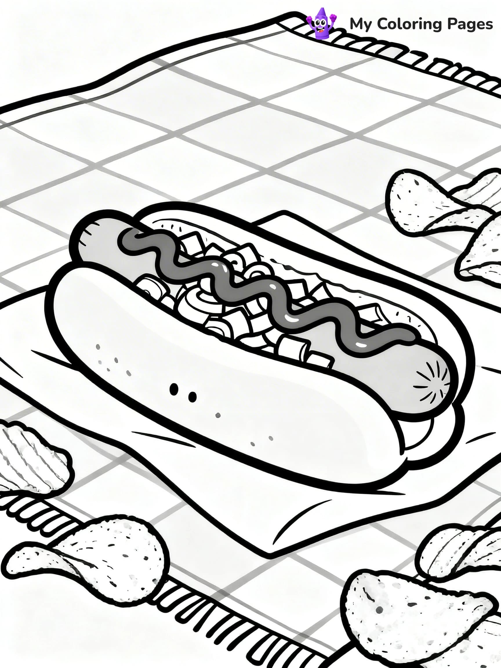 Hot Dog Coloring Pages - 4