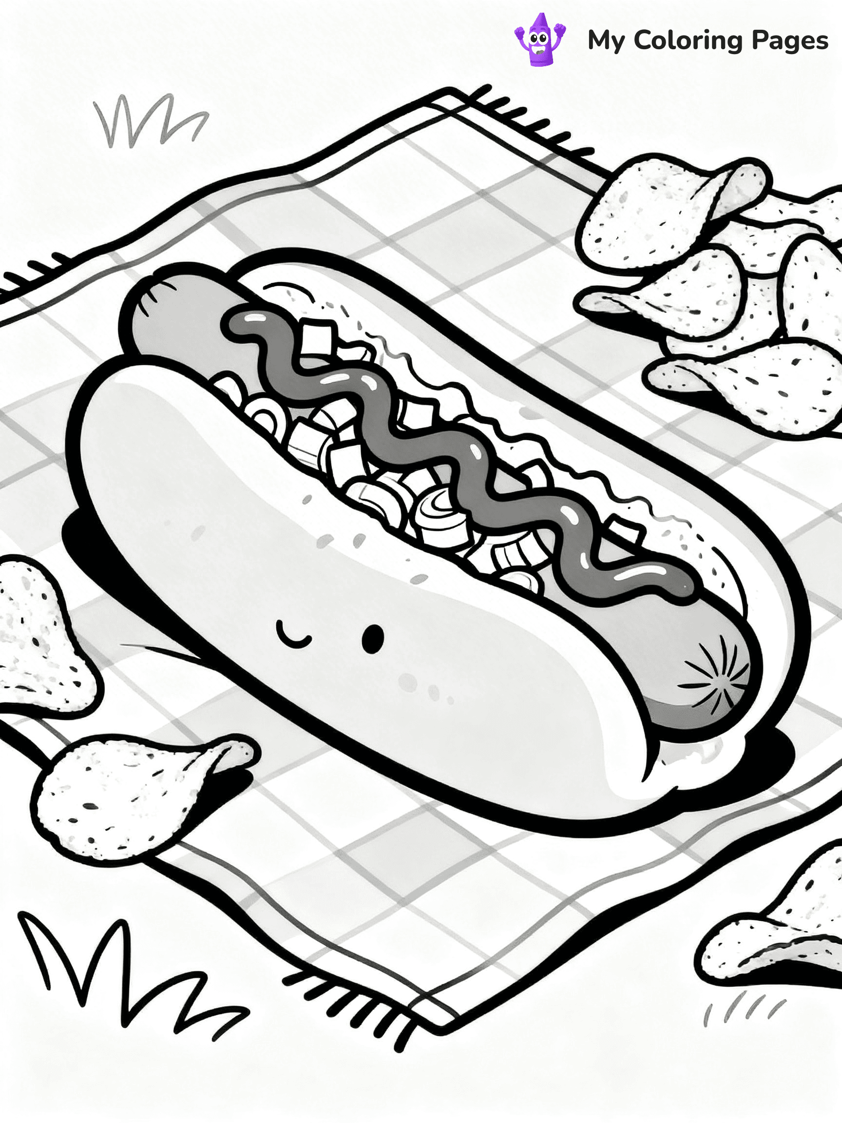 Hot Dog Coloring Pages - 2