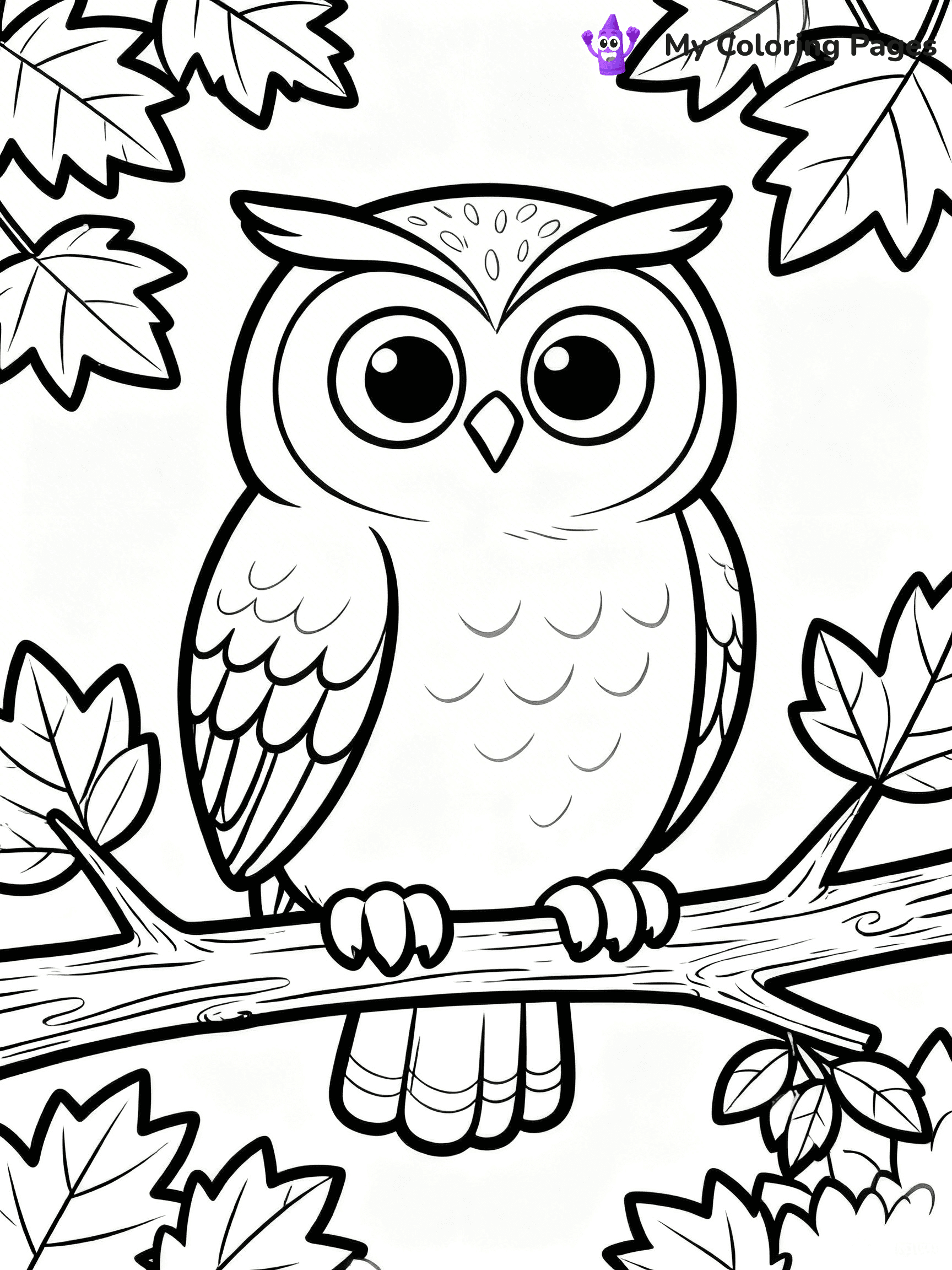 Easy Fall Coloring Pages - 47
