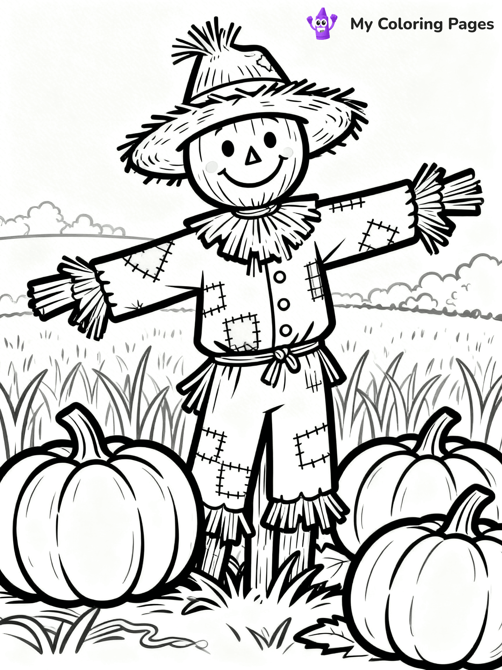 Easy Fall Coloring Pages - 23