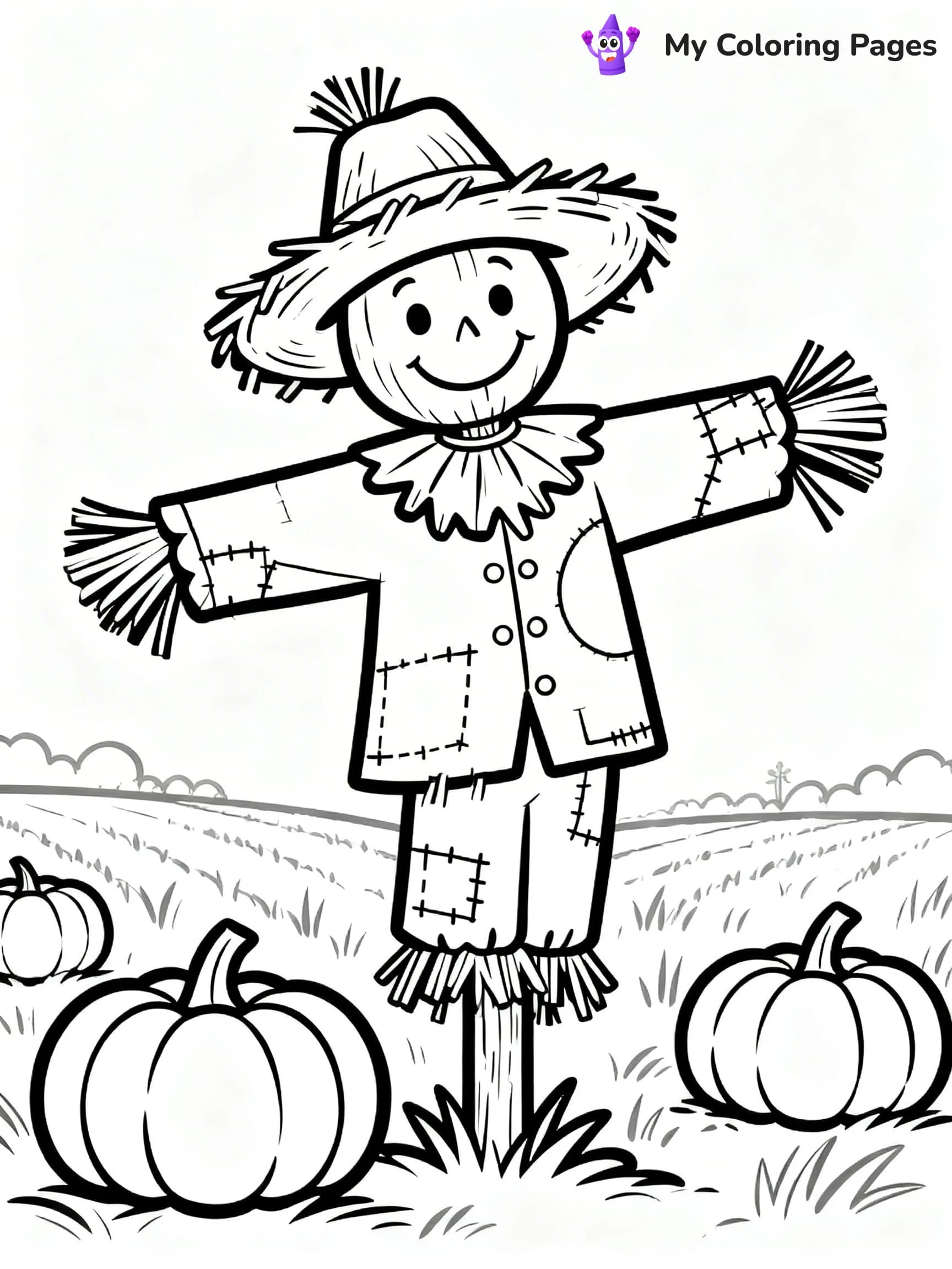 Easy Fall Coloring Pages - 22