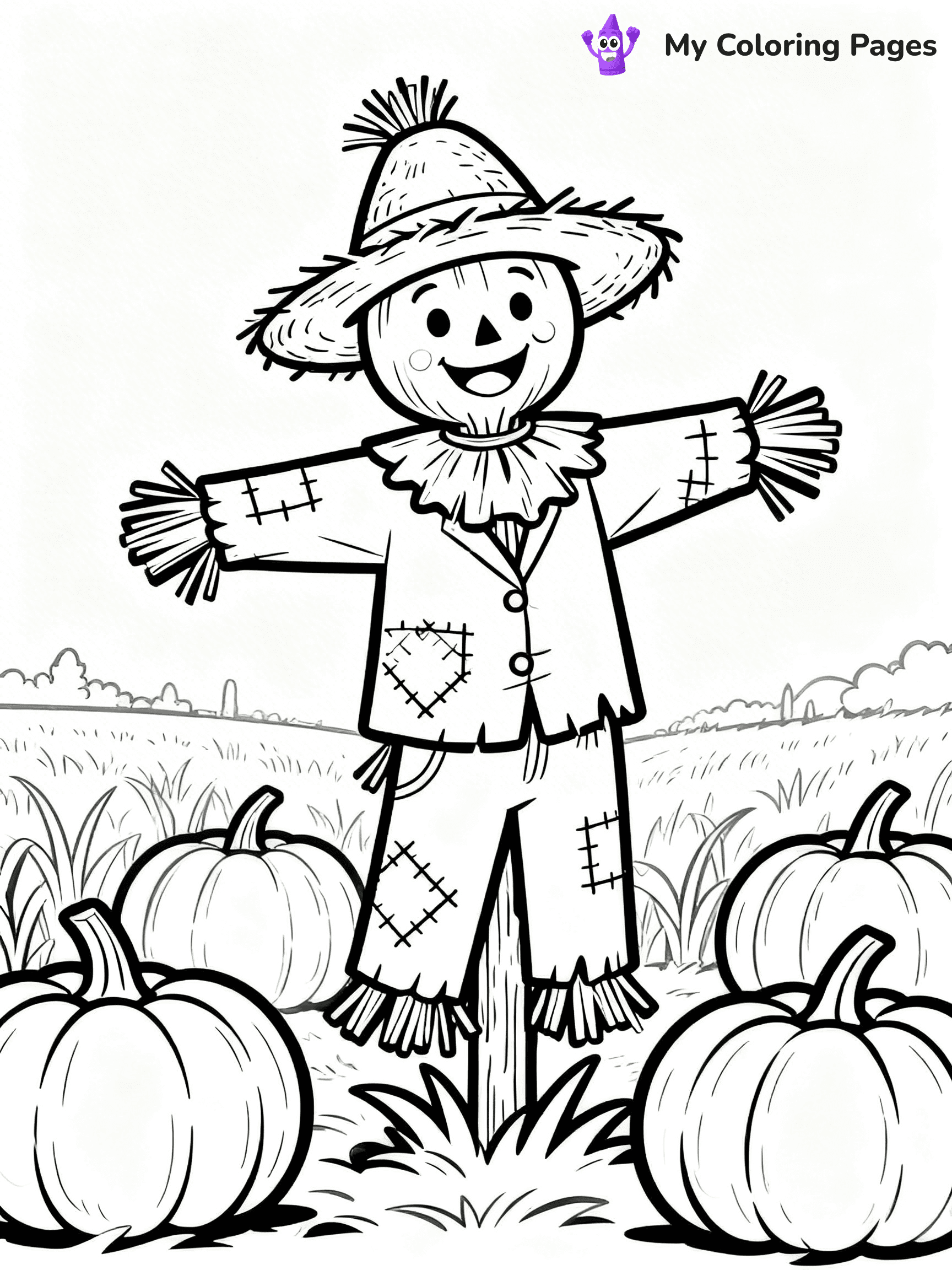 Easy Fall Coloring Pages - 21