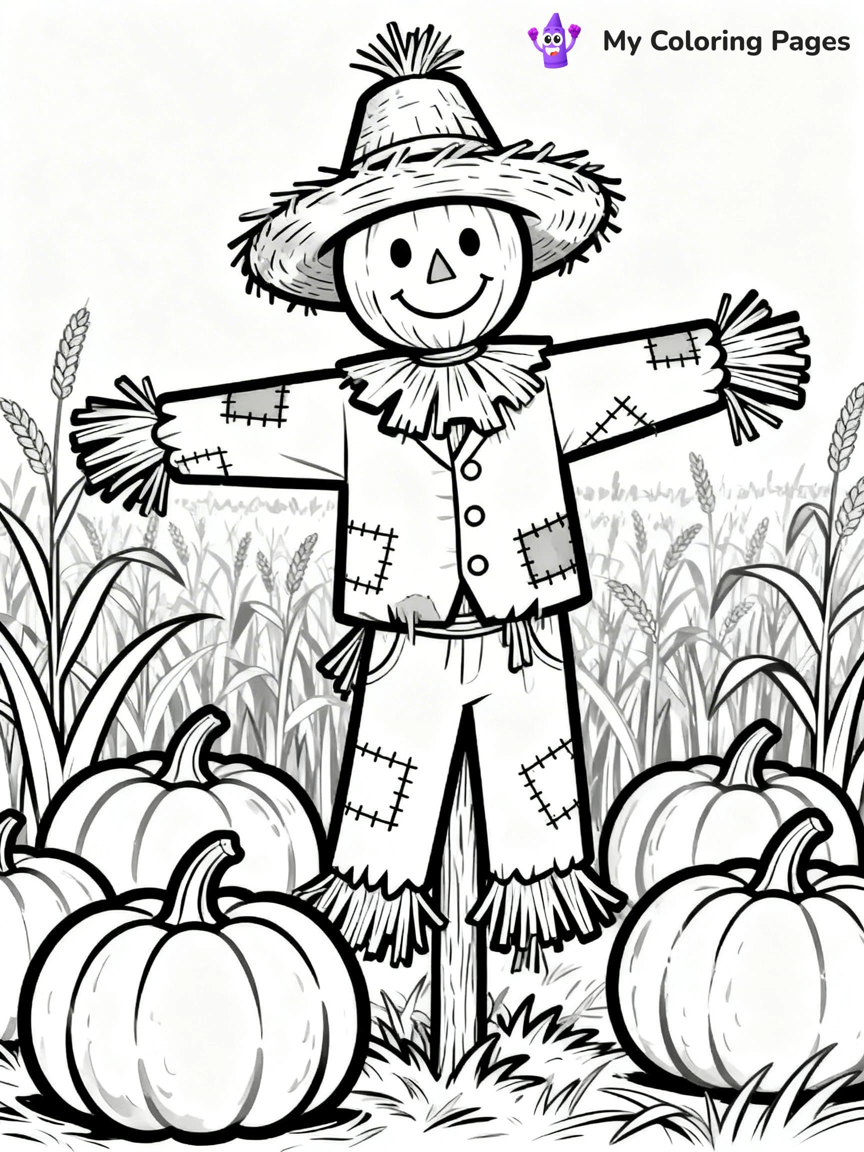 Easy Fall Coloring Pages - 20