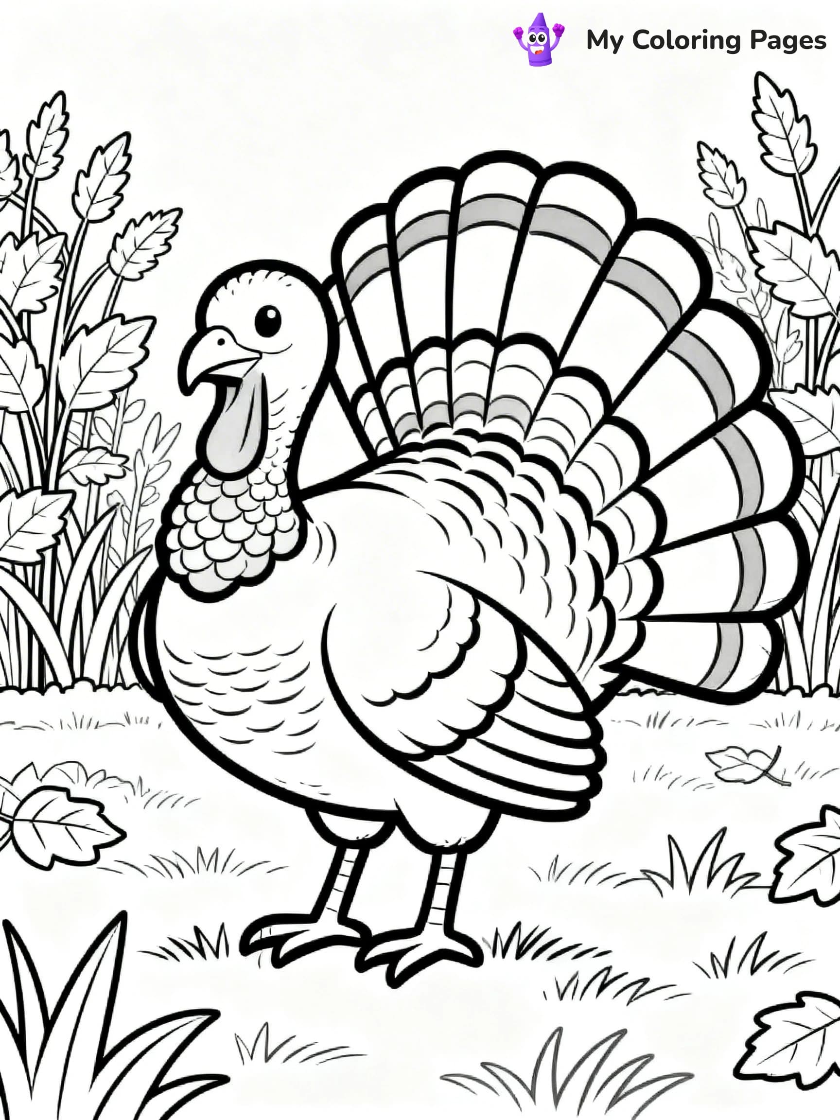 Easy Fall Coloring Pages - 13