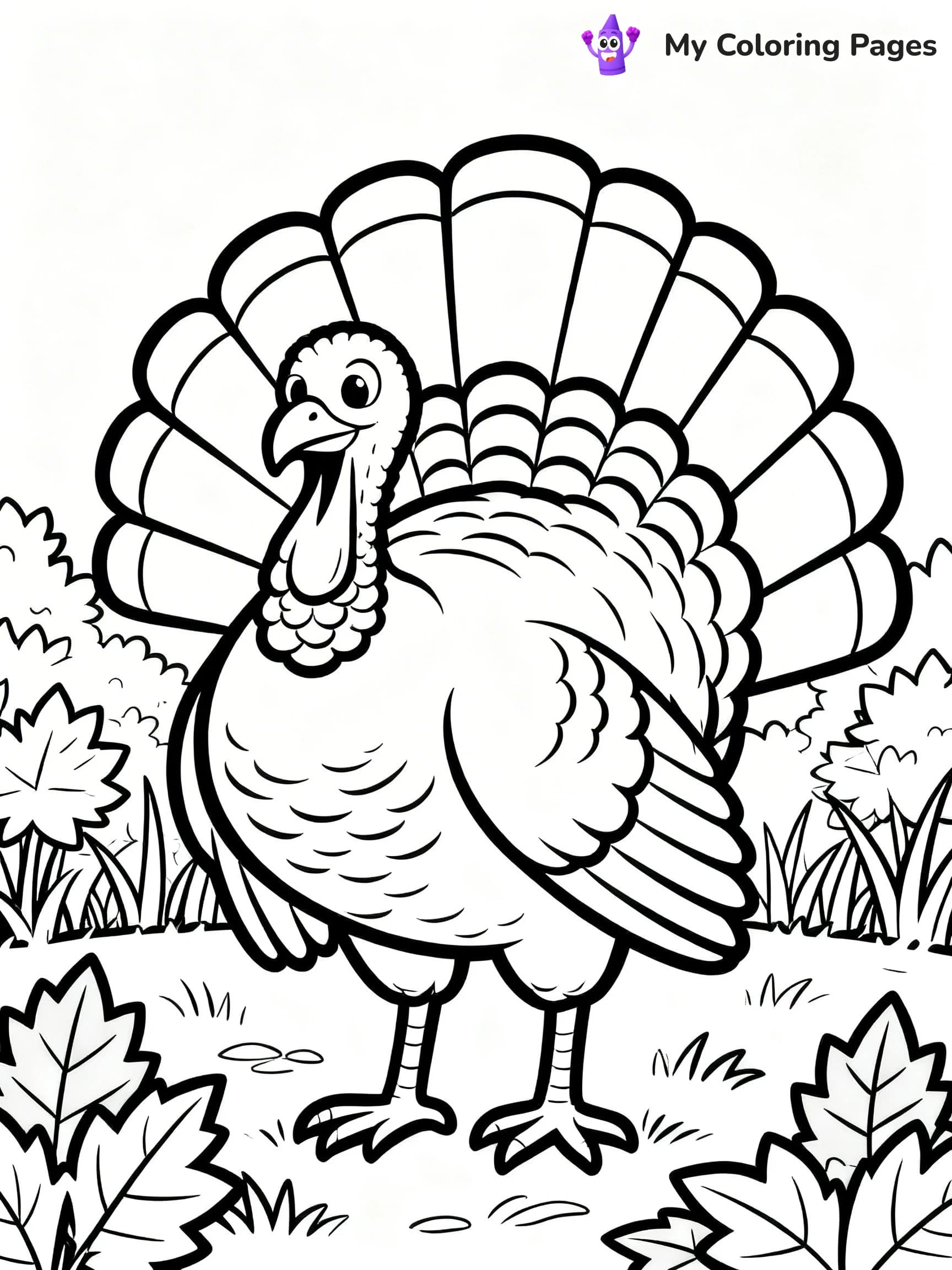Easy Fall Coloring Pages - 11