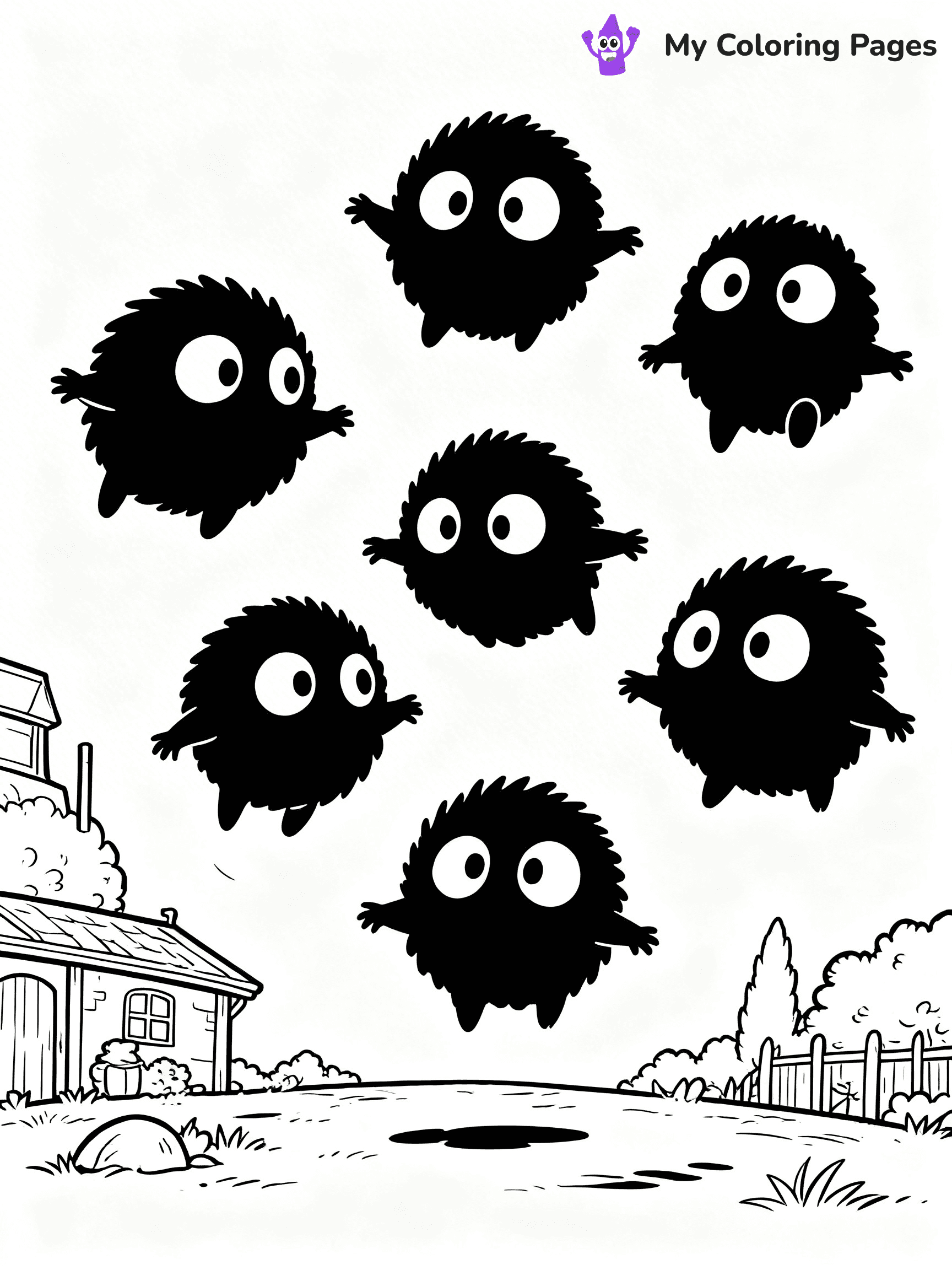 Totoro Coloring Pages - 29