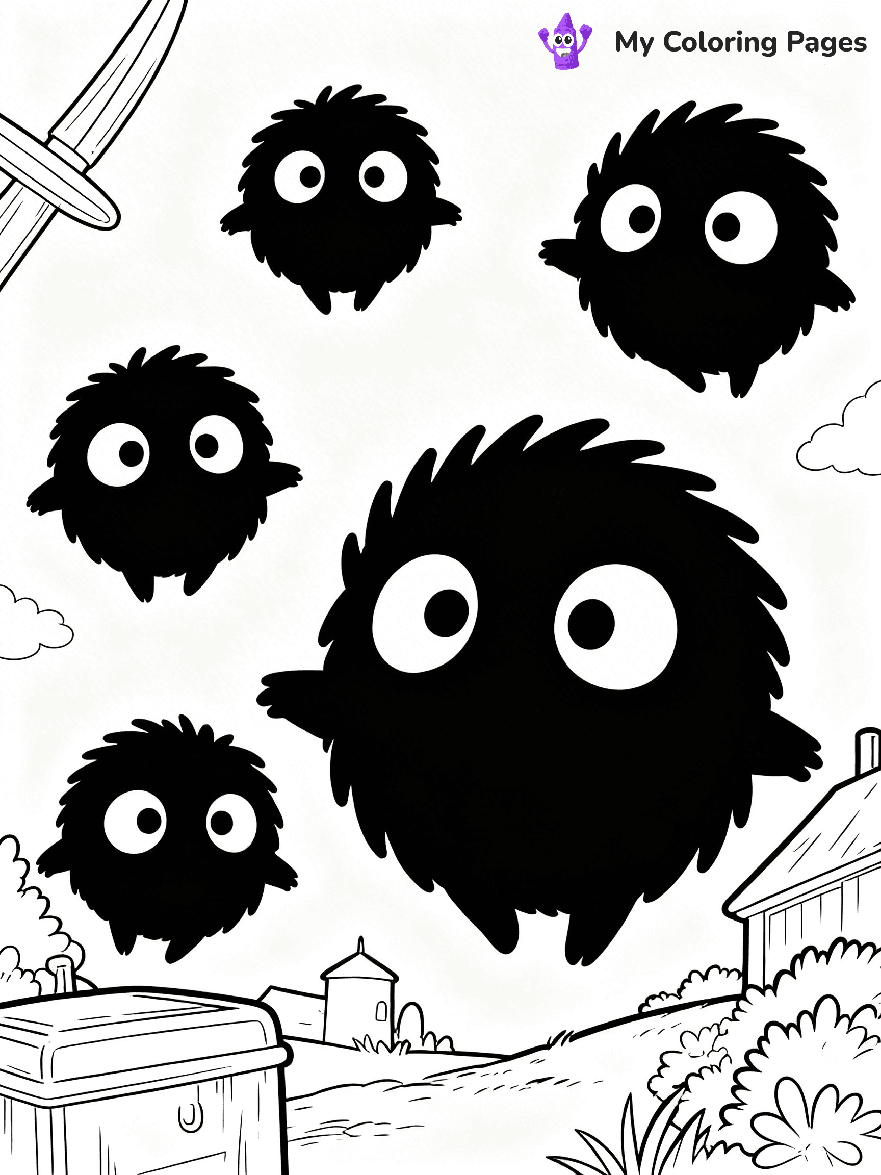 Totoro Coloring Pages - 28