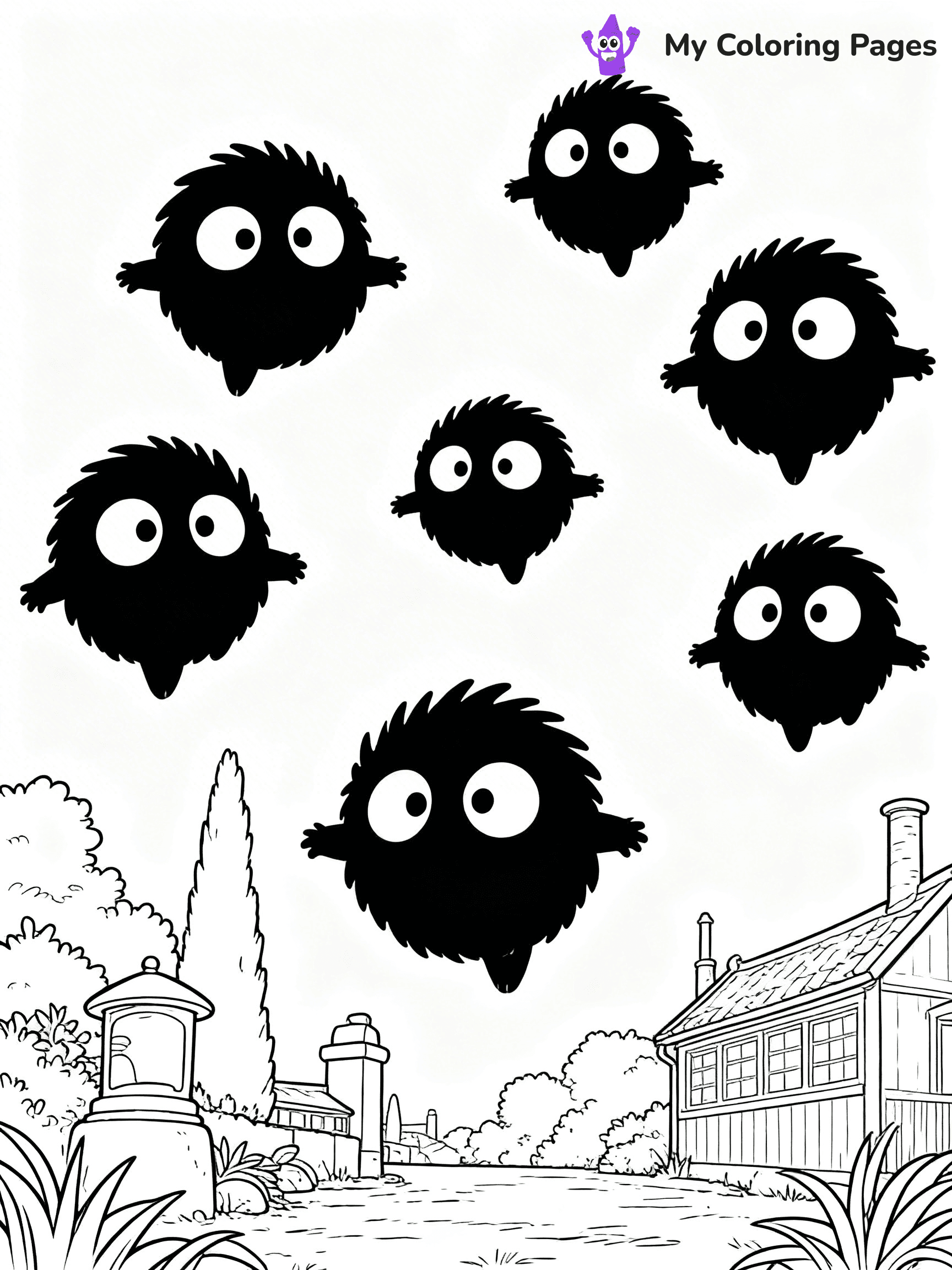 Totoro Coloring Pages - 27