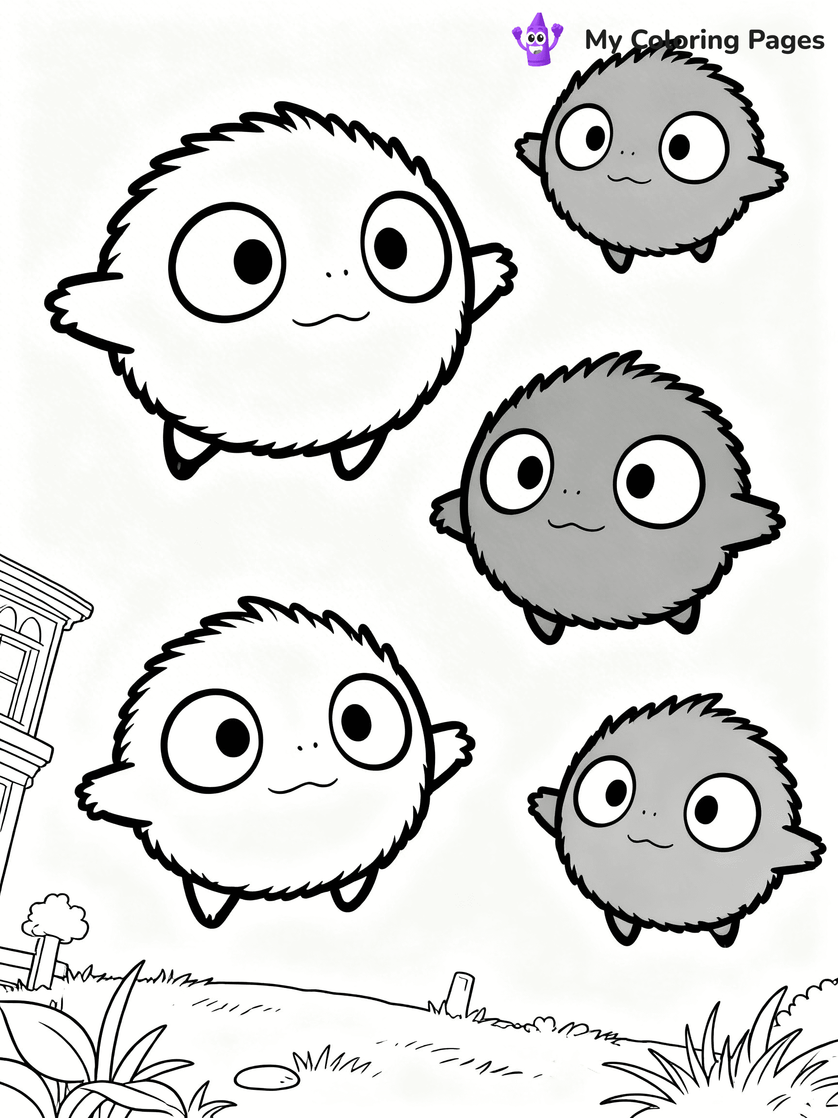 Totoro Coloring Pages - 25