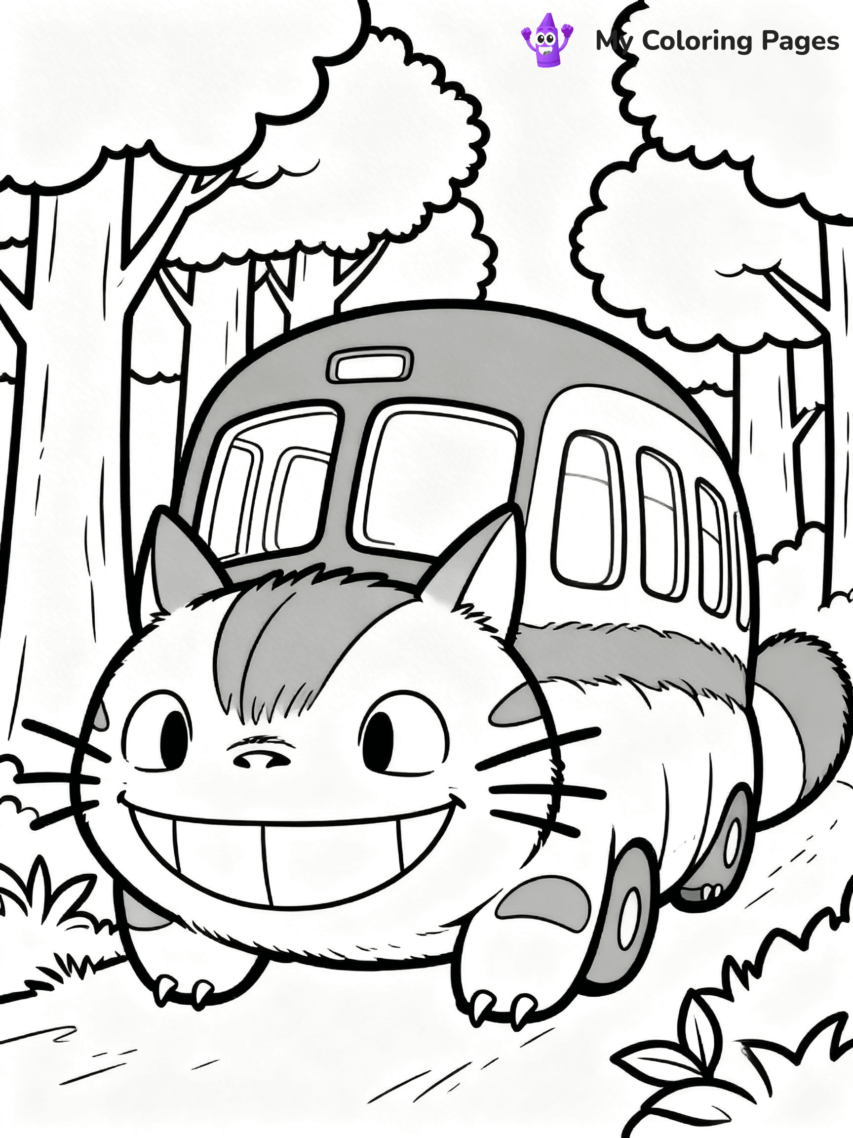 Totoro Coloring Pages - 24