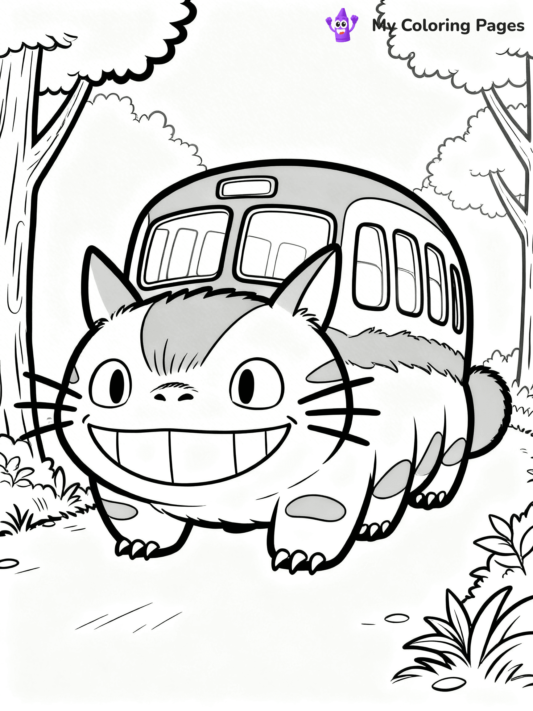 Totoro Coloring Pages - 23