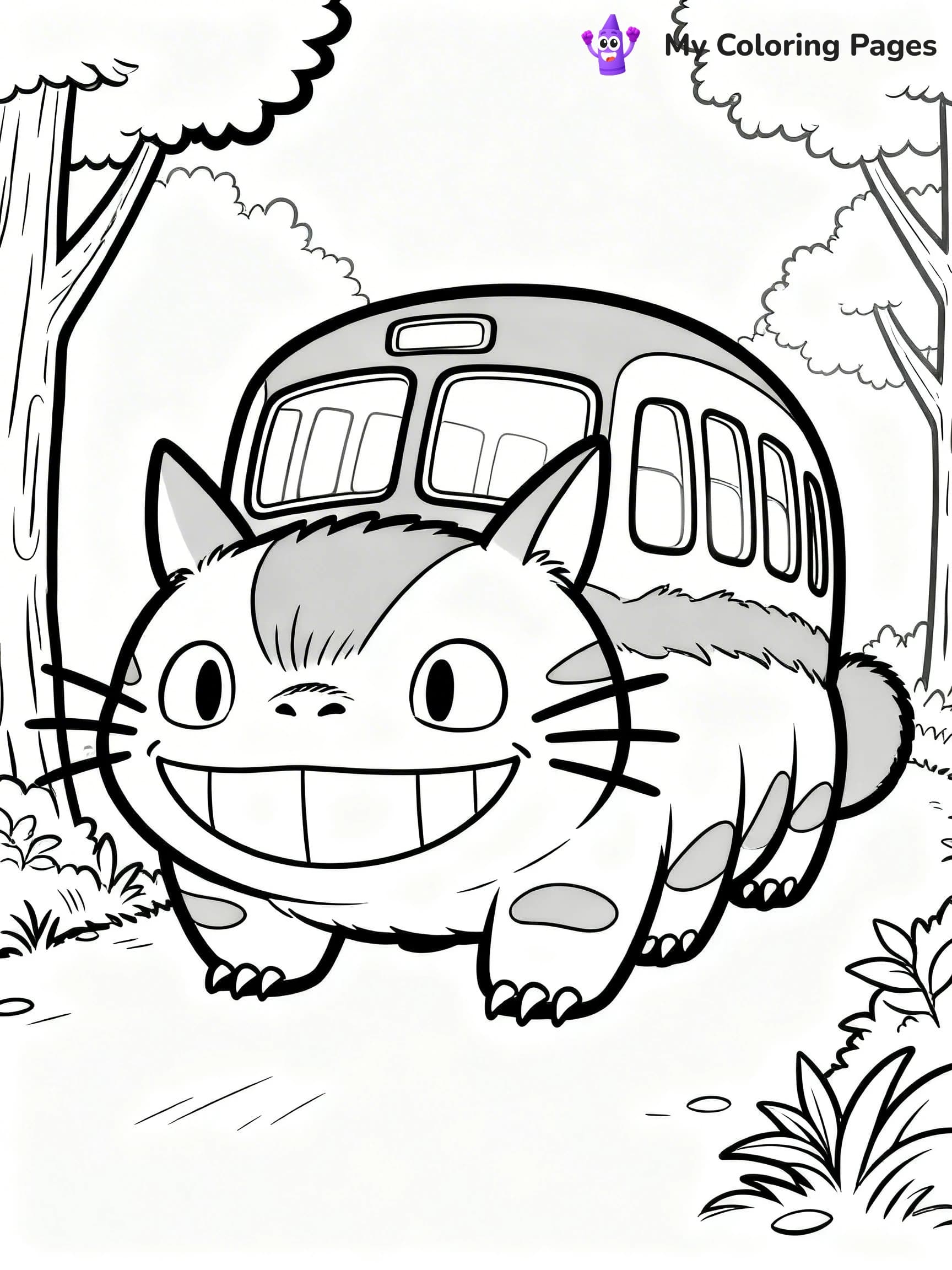 Totoro Coloring Pages - 23
