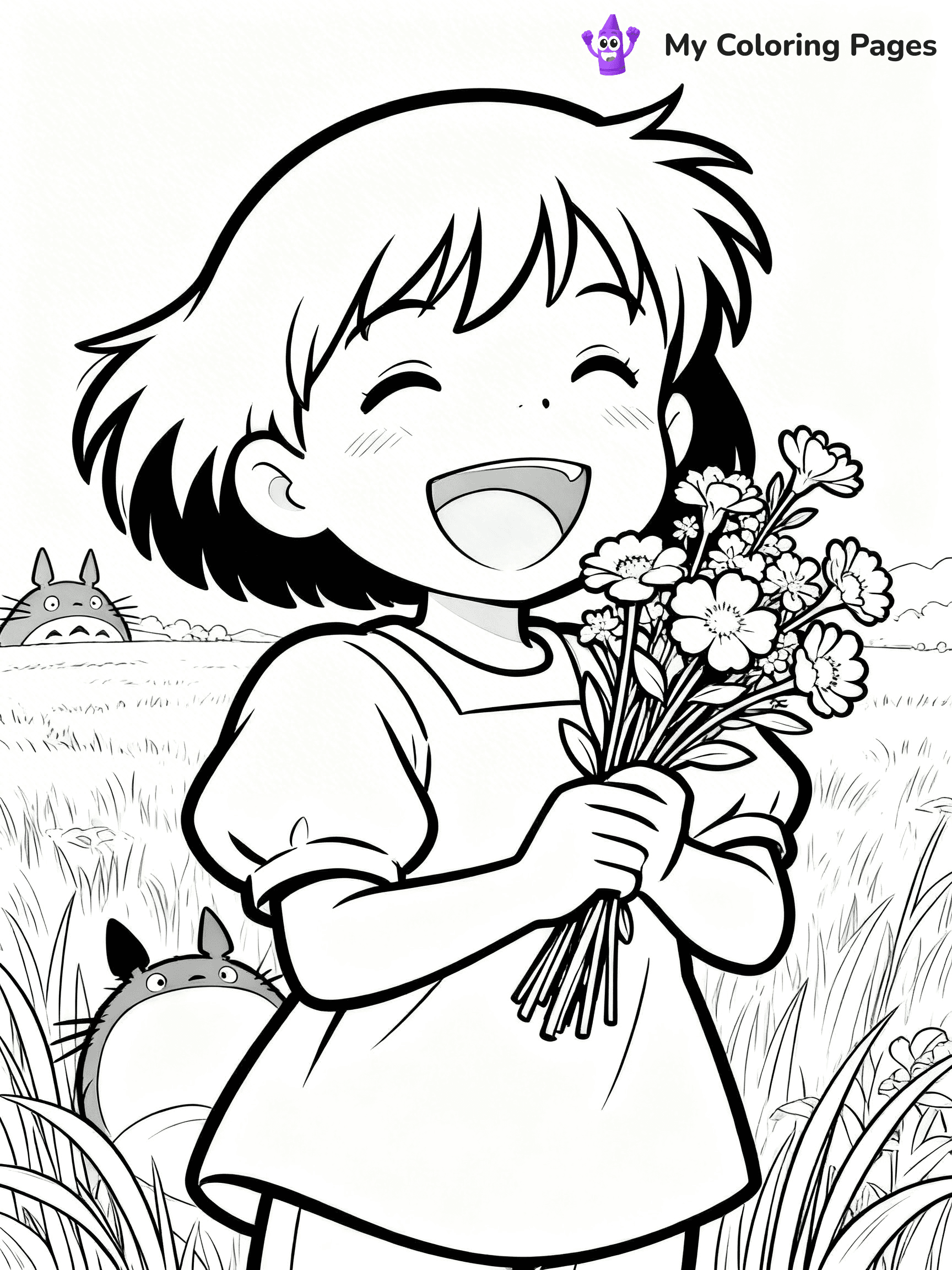 Totoro Coloring Pages - 17