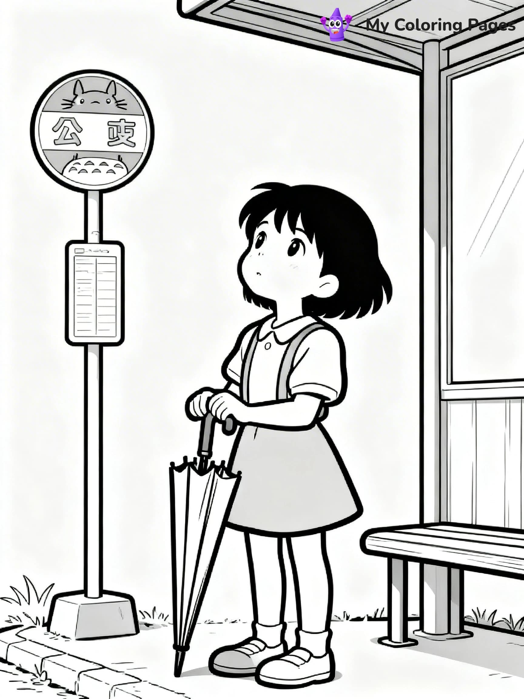 Totoro Coloring Pages - 11