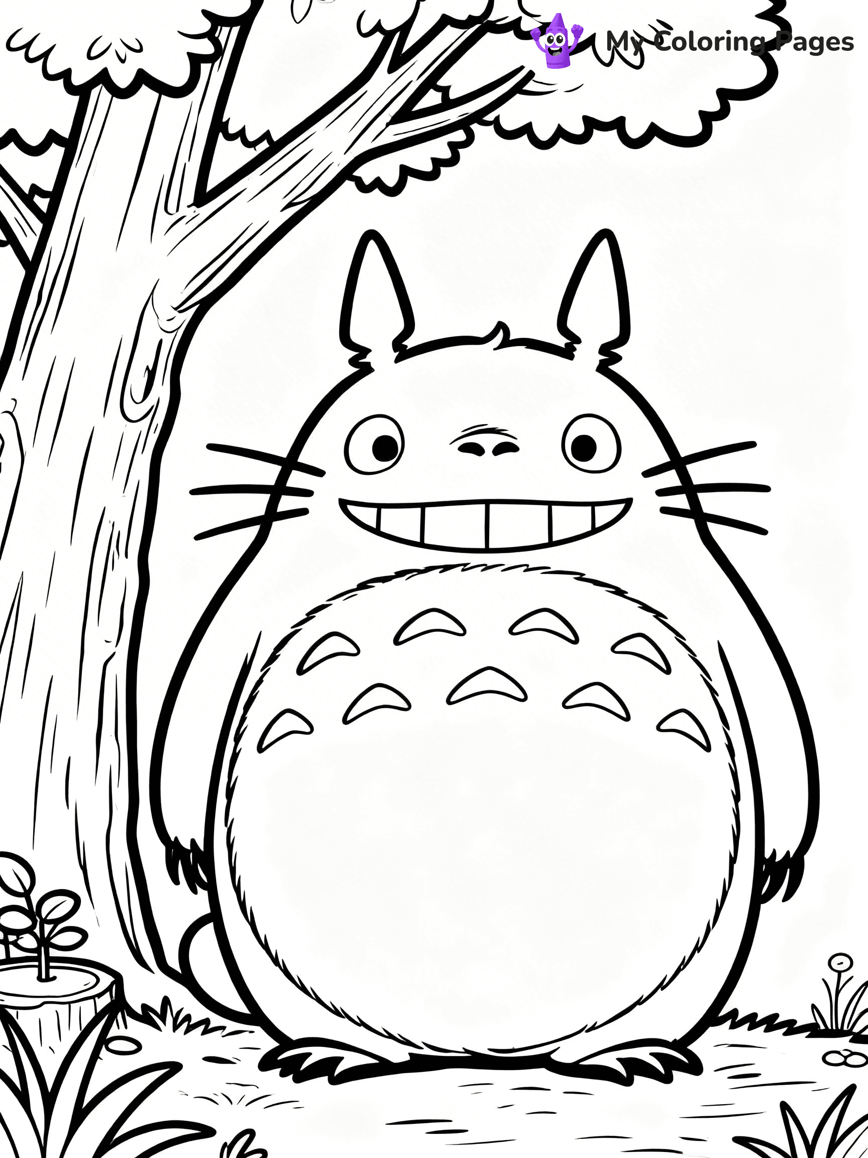 Totoro Coloring Pages - 4