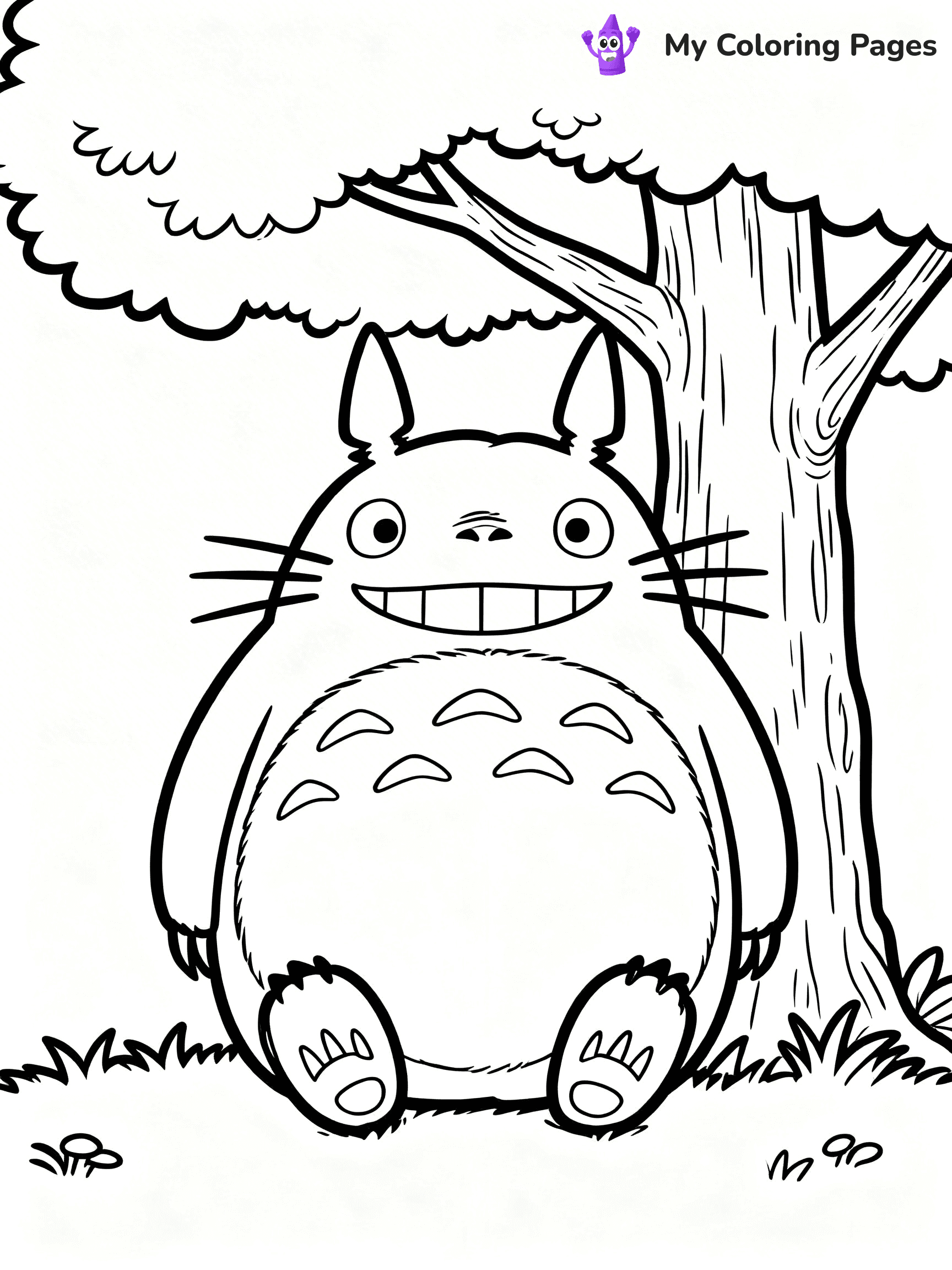 Totoro Coloring Pages - 2