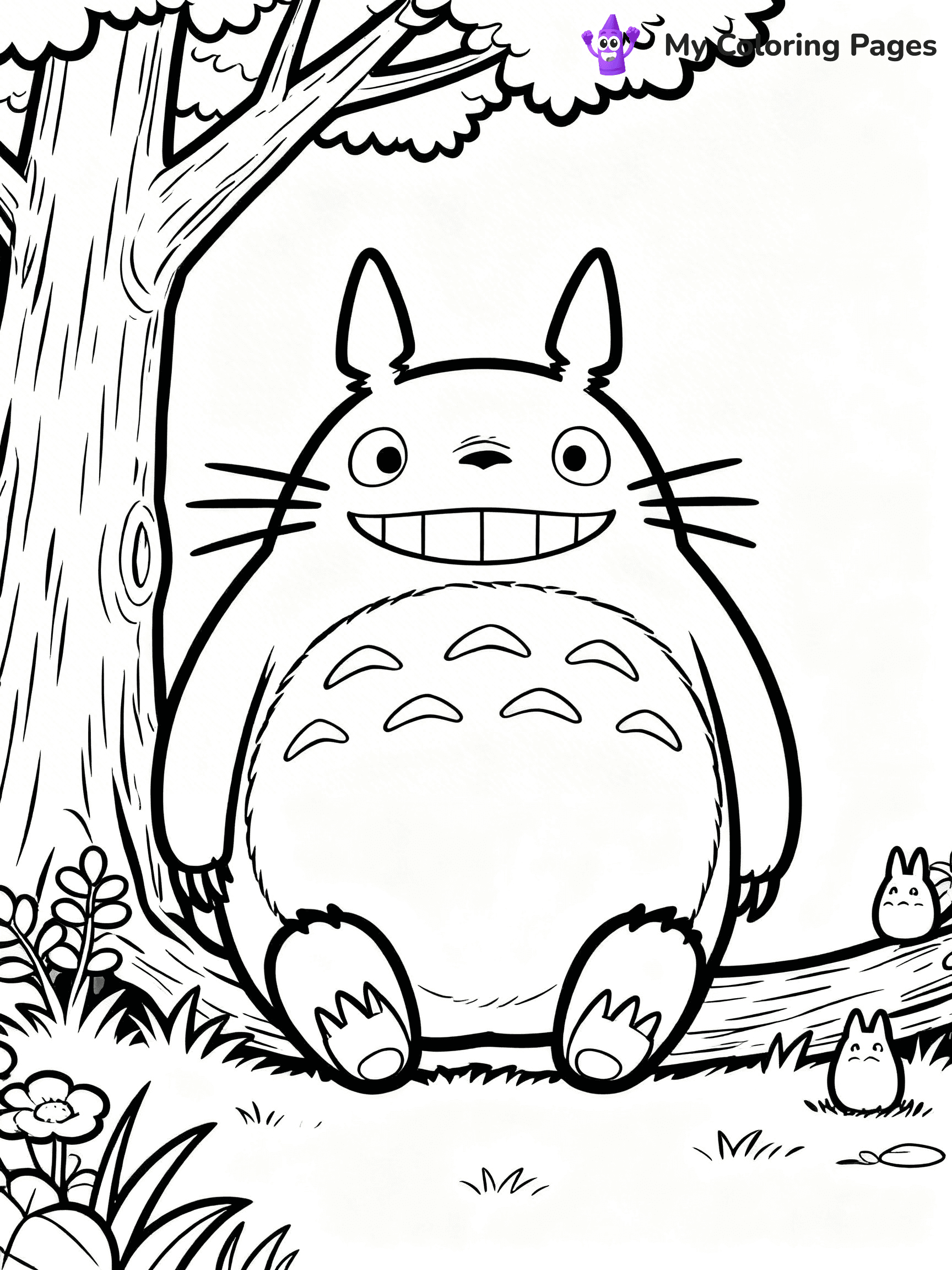 Totoro Coloring Pages - 1