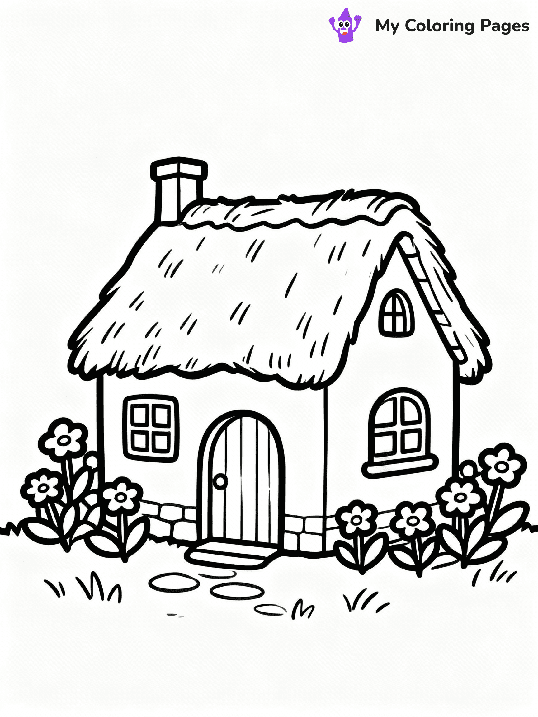 ⚠️ CRITICAL REQUIREMENT - ABSOLUTE BLACK AND WHITE ONLY ⚠️
This MUST be a BLACK AND WHITE line drawing ONLY. NO COLORS whatsoever.
- ONLY pure black lines (#000000) on pure white background (#FFFFFF)
- ABSOLUTELY NO colors, NO shading, NO gradients, NO grayscale
- If there are ANY colors in the output, the image is REJECTED
- This is a COLORING PAGE - meant to be COLORED IN by children
- The output must be UNCOLORED line art ready for coloring
⚠️ SUBJECT TO DRAW: Cozy cottage with thatched roof, surrounded by flowers, whimsical outline style
(REMEMBER: Output must be BLACK AND WHITE line art only, NOT colored!)
# COLORING PAGE: BLACK OUTLINES ONLY - WHITE BACKGROUND MANDATORY
Create a **coloring book page** using EXACTLY two values: black lines, white space.
## NON-NEGOTIABLE BINARY RULES
- **ONLY #000000 (black) and #FFFFFF (white)** - NO other values exist
- **EVERY PIXEL = BLACK OR WHITE** - no gray/shading/antialiasing
- **WHITE BACKGROUND MANDATORY** - entire canvas stays white
- **ALL SHAPES HOLLOW** - everything is empty outlines waiting to be colored
- **FORBIDDEN:** fills, shading, gradients, patterns, textures, colors
- **NO SOLID REGIONS** - if it's not a thin line, it's wrong
## Universal Line Standards
- Black outlines ONLY - thin, uniform weight
- Every shape completely empty inside
- Closed contours suitable for coloring
- Simple flat illustration - zero depth/3D/realism
- **Style:** Whimsical Doodle Art Alley - rounded, friendly outlines (unless specified)
## Everything = Outline Only
- Characters/animals: hollow shapes
- Objects/clothing: empty contours
- Backgrounds/scenery: line work only
- Natural elements: outlined forms
- Dark/night areas: don't exist (use outlined symbols)
- Textures/patterns: convert to simple lines
## The Test
Can a child color EVERY white space with crayons? If any area is pre-filled/shaded/gray or colored in, it FAILS. Every shape must be waiting to receive color.
**FINAL OUTPUT**: Binary coloring page. Black lines define shapes. White spaces ready for coloring. Nothing else exists. No exceptions. Print-ready.
⚠️ FINAL REMINDER: Draw the subject "Cozy cottage with thatched roof, surrounded by flowers, whimsical outline style" as BLACK AND WHITE line art. Zero colors in output.