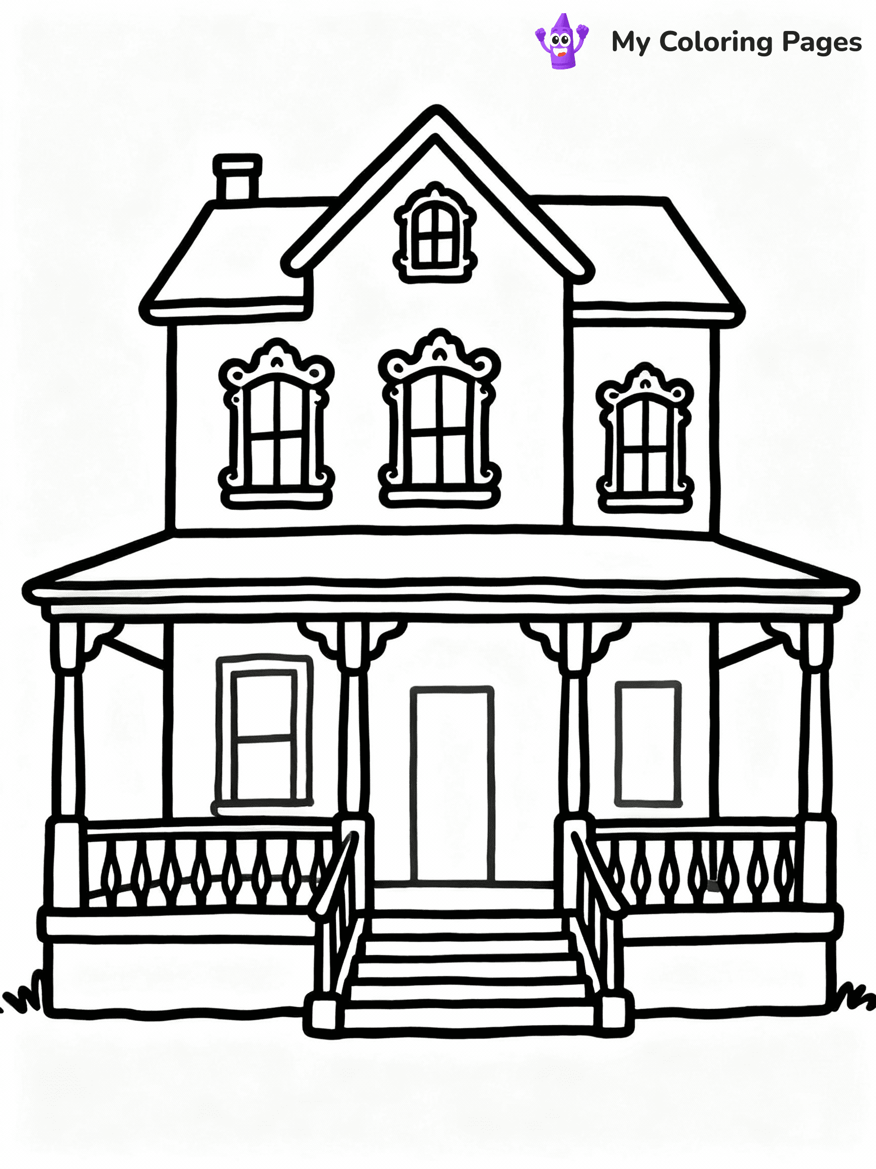 ⚠️ CRITICAL REQUIREMENT - ABSOLUTE BLACK AND WHITE ONLY ⚠️
This MUST be a BLACK AND WHITE line drawing ONLY. NO COLORS whatsoever.
- ONLY pure black lines (#000000) on pure white background (#FFFFFF)
- ABSOLUTELY NO colors, NO shading, NO gradients, NO grayscale
- If there are ANY colors in the output, the image is REJECTED
- This is a COLORING PAGE - meant to be COLORED IN by children
- The output must be UNCOLORED line art ready for coloring
⚠️ SUBJECT TO DRAW: Charming mansion with ornate windows, large porch, vintage outline style
(REMEMBER: Output must be BLACK AND WHITE line art only, NOT colored!)
# COLORING PAGE: BLACK OUTLINES ONLY - WHITE BACKGROUND MANDATORY
Create a **coloring book page** using EXACTLY two values: black lines, white space.
## NON-NEGOTIABLE BINARY RULES
- **ONLY #000000 (black) and #FFFFFF (white)** - NO other values exist
- **EVERY PIXEL = BLACK OR WHITE** - no gray/shading/antialiasing
- **WHITE BACKGROUND MANDATORY** - entire canvas stays white
- **ALL SHAPES HOLLOW** - everything is empty outlines waiting to be colored
- **FORBIDDEN:** fills, shading, gradients, patterns, textures, colors
- **NO SOLID REGIONS** - if it's not a thin line, it's wrong
## Universal Line Standards
- Black outlines ONLY - thin, uniform weight
- Every shape completely empty inside
- Closed contours suitable for coloring
- Simple flat illustration - zero depth/3D/realism
- **Style:** Whimsical Doodle Art Alley - rounded, friendly outlines (unless specified)
## Everything = Outline Only
- Characters/animals: hollow shapes
- Objects/clothing: empty contours
- Backgrounds/scenery: line work only
- Natural elements: outlined forms
- Dark/night areas: don't exist (use outlined symbols)
- Textures/patterns: convert to simple lines
## The Test
Can a child color EVERY white space with crayons? If any area is pre-filled/shaded/gray or colored in, it FAILS. Every shape must be waiting to receive color.
**FINAL OUTPUT**: Binary coloring page. Black lines define shapes. White spaces ready for coloring. Nothing else exists. No exceptions. Print-ready.
⚠️ FINAL REMINDER: Draw the subject "Charming mansion with ornate windows, large porch, vintage outline style" as BLACK AND WHITE line art. Zero colors in output.