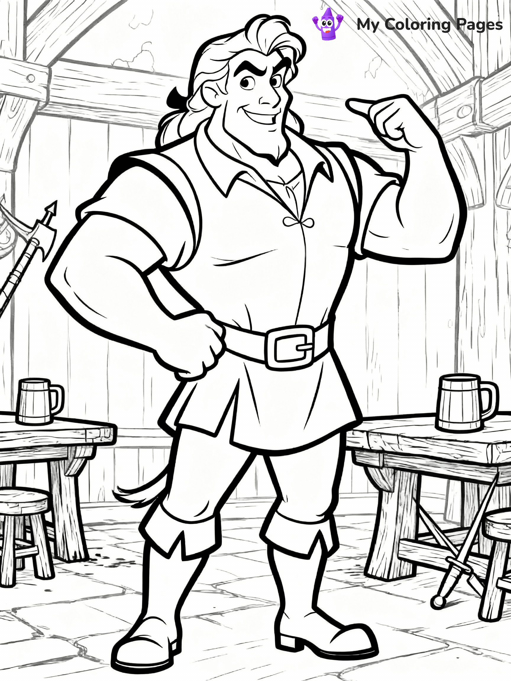 Beauty And The Beast Coloring Pages - 34