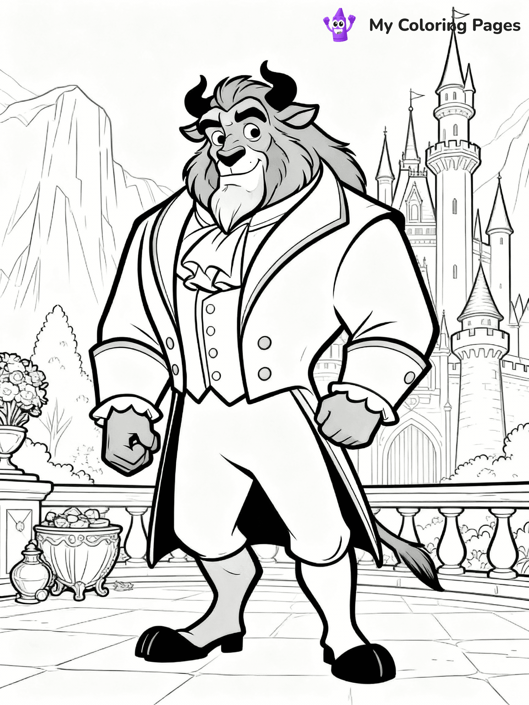 Beauty And The Beast Coloring Pages - 17