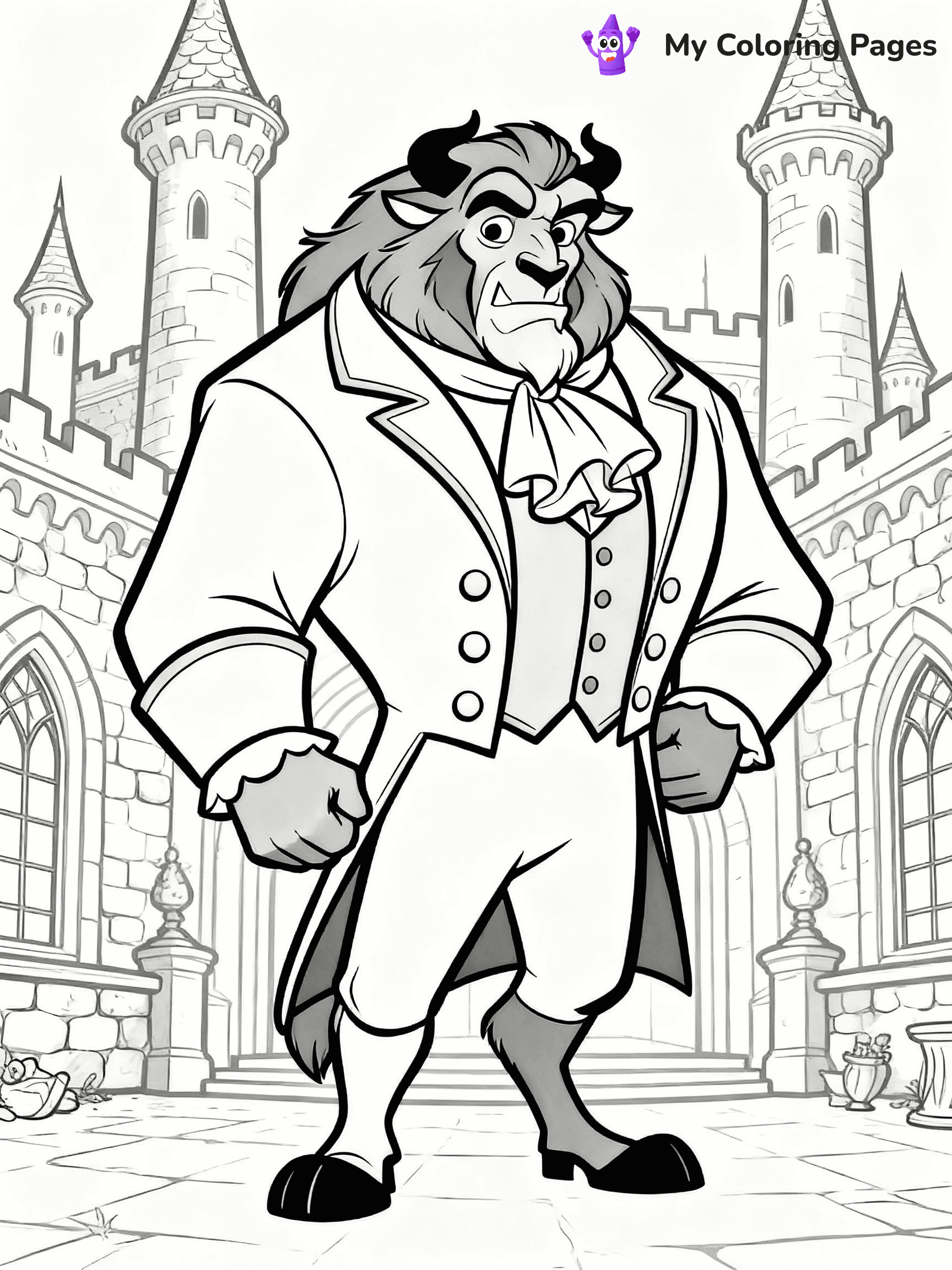 Beauty And The Beast Coloring Pages - 16