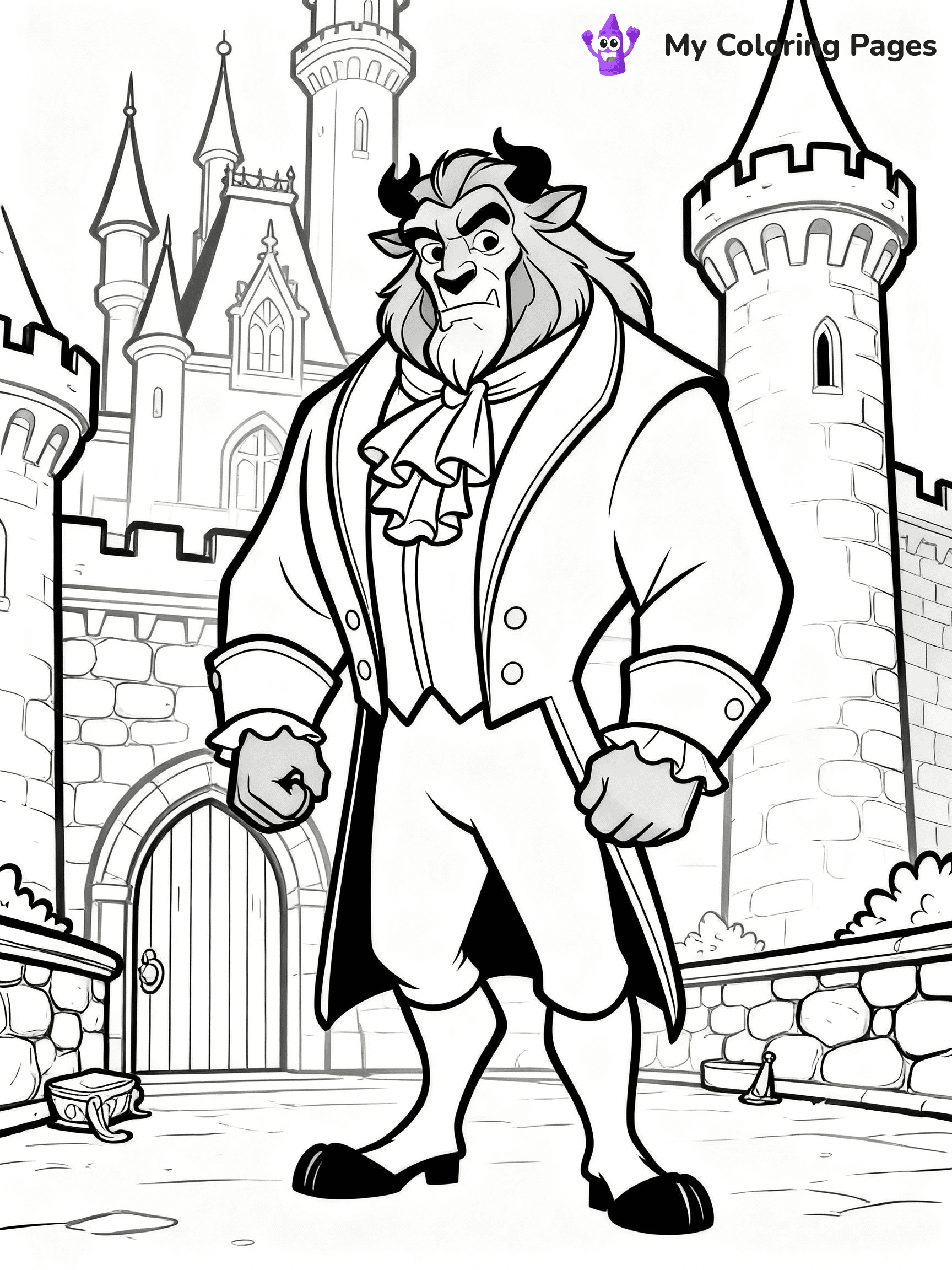 Beauty And The Beast Coloring Pages - 14