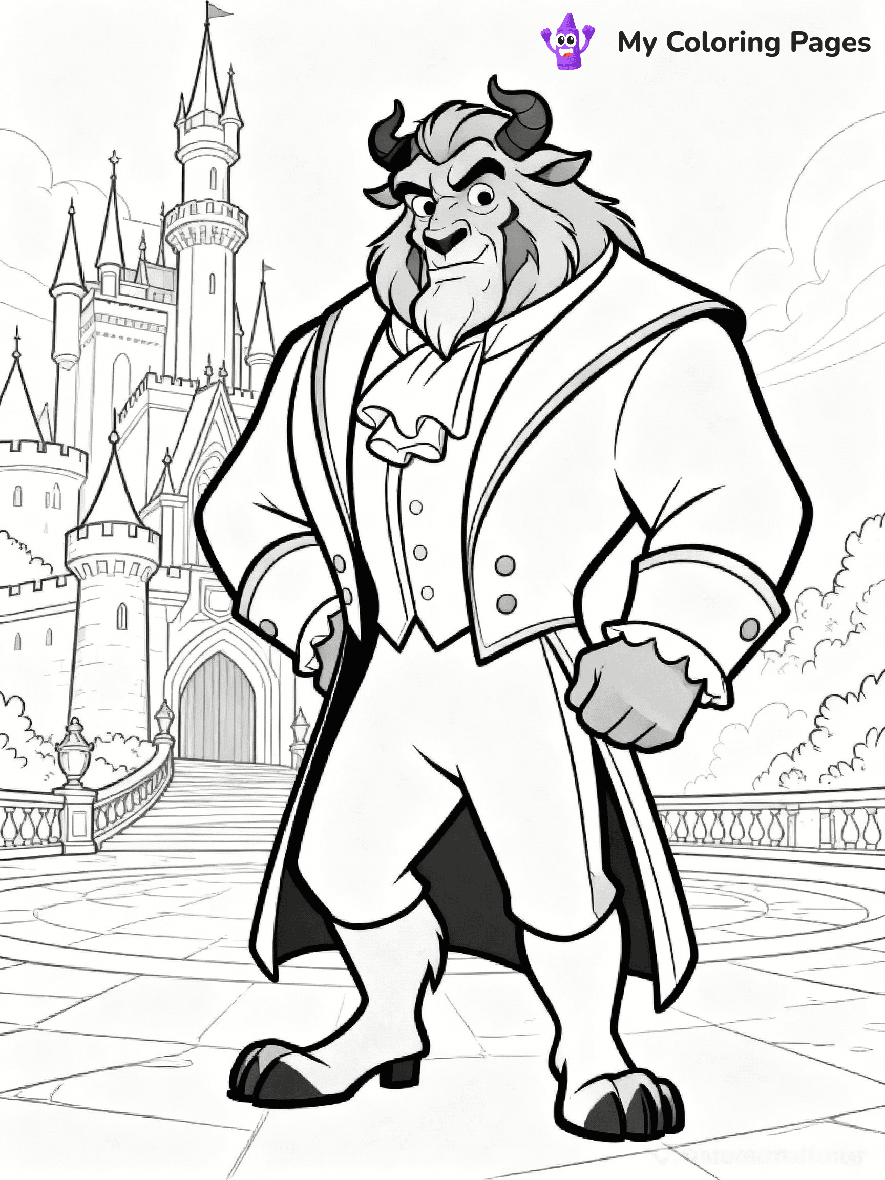 Beauty And The Beast Coloring Pages - 13