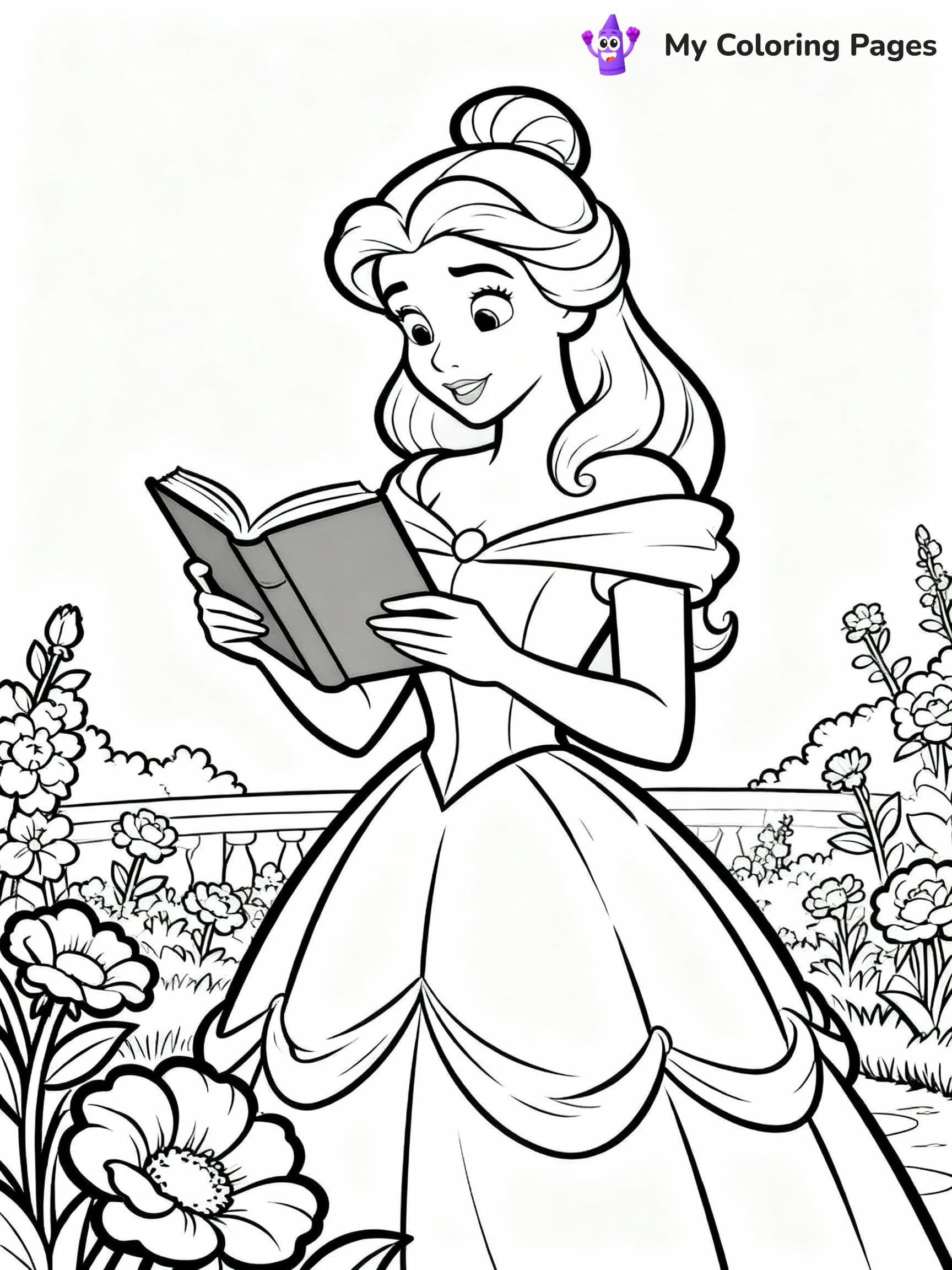 Beauty And The Beast Coloring Pages - 12