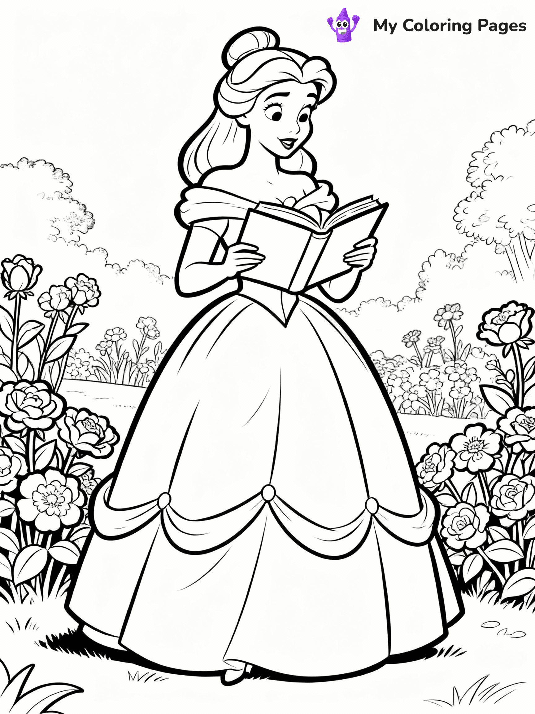 Beauty And The Beast Coloring Pages - 11