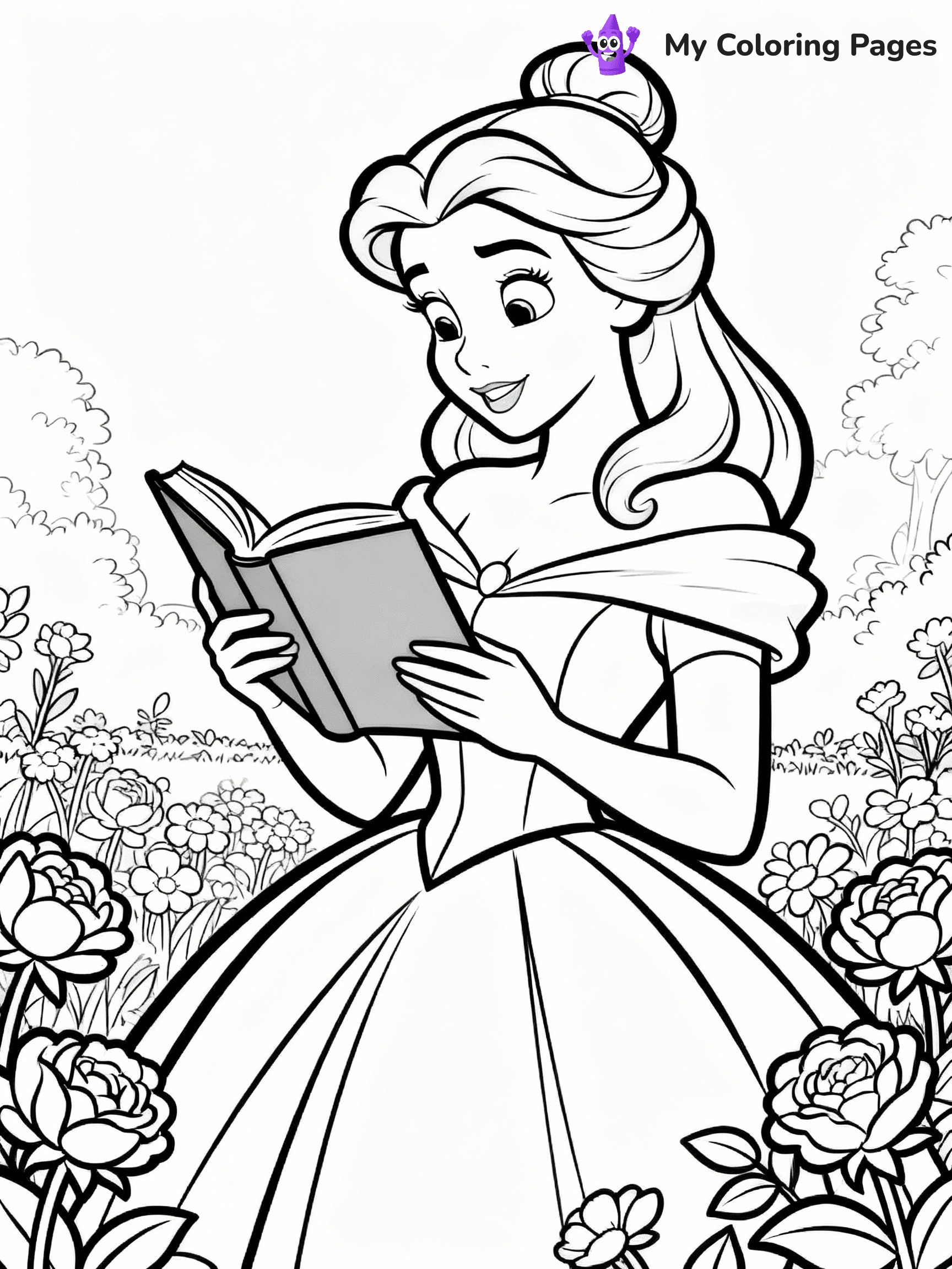 Beauty And The Beast Coloring Pages - 10