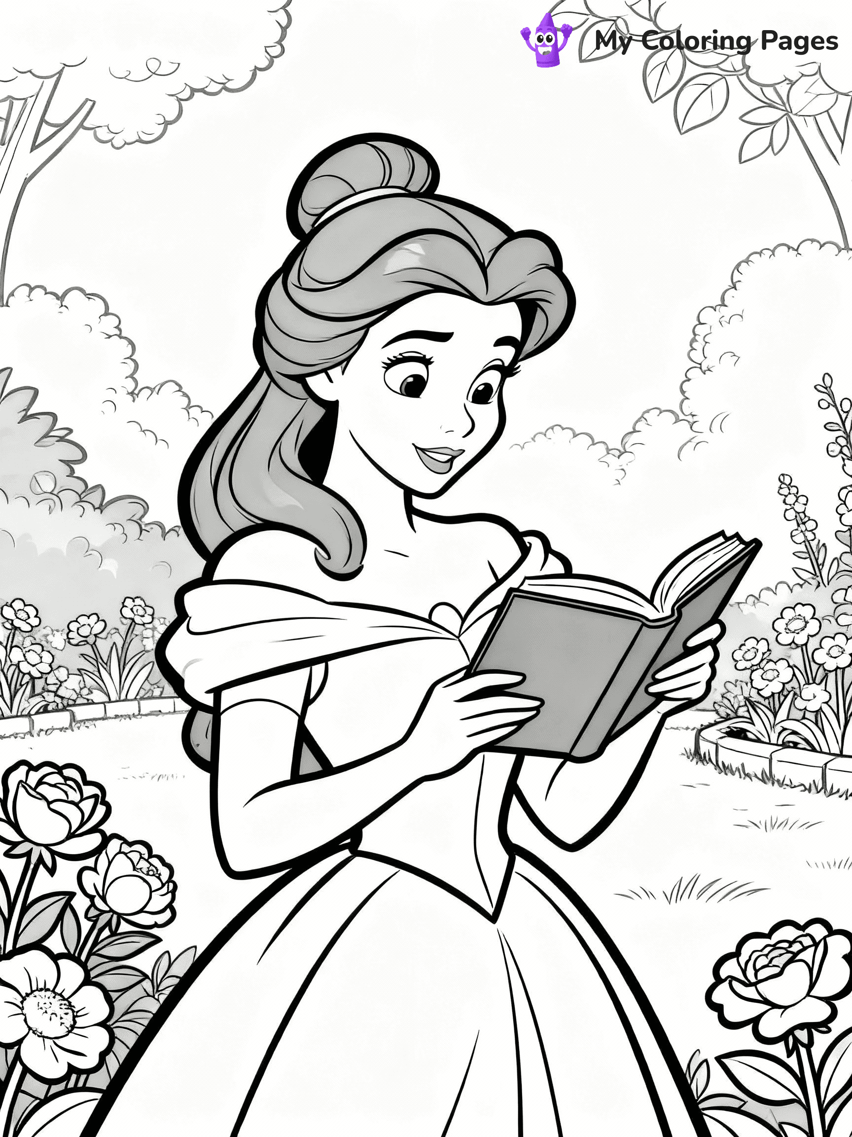Beauty And The Beast Coloring Pages - 9