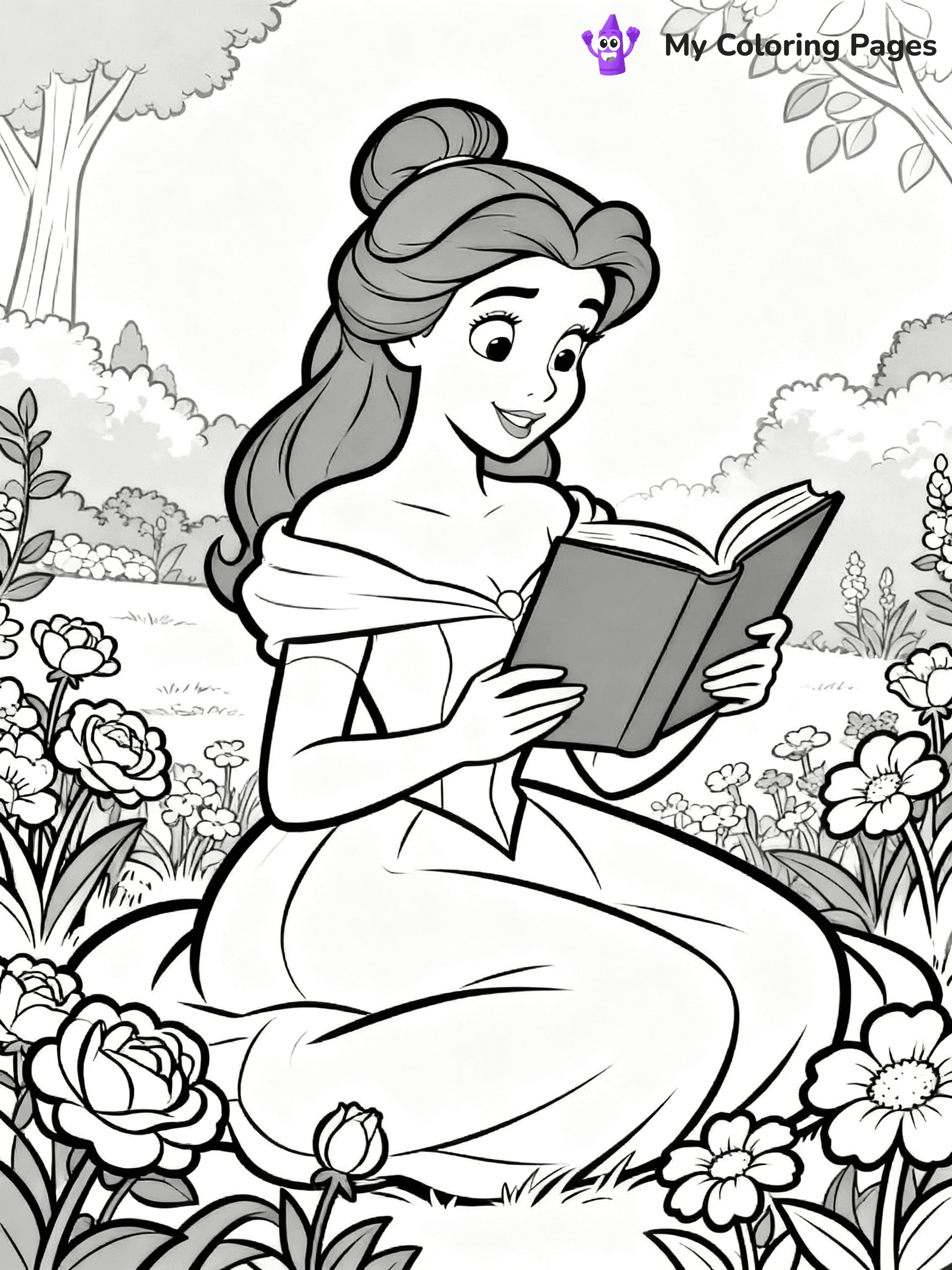 Beauty And The Beast Coloring Pages - 8