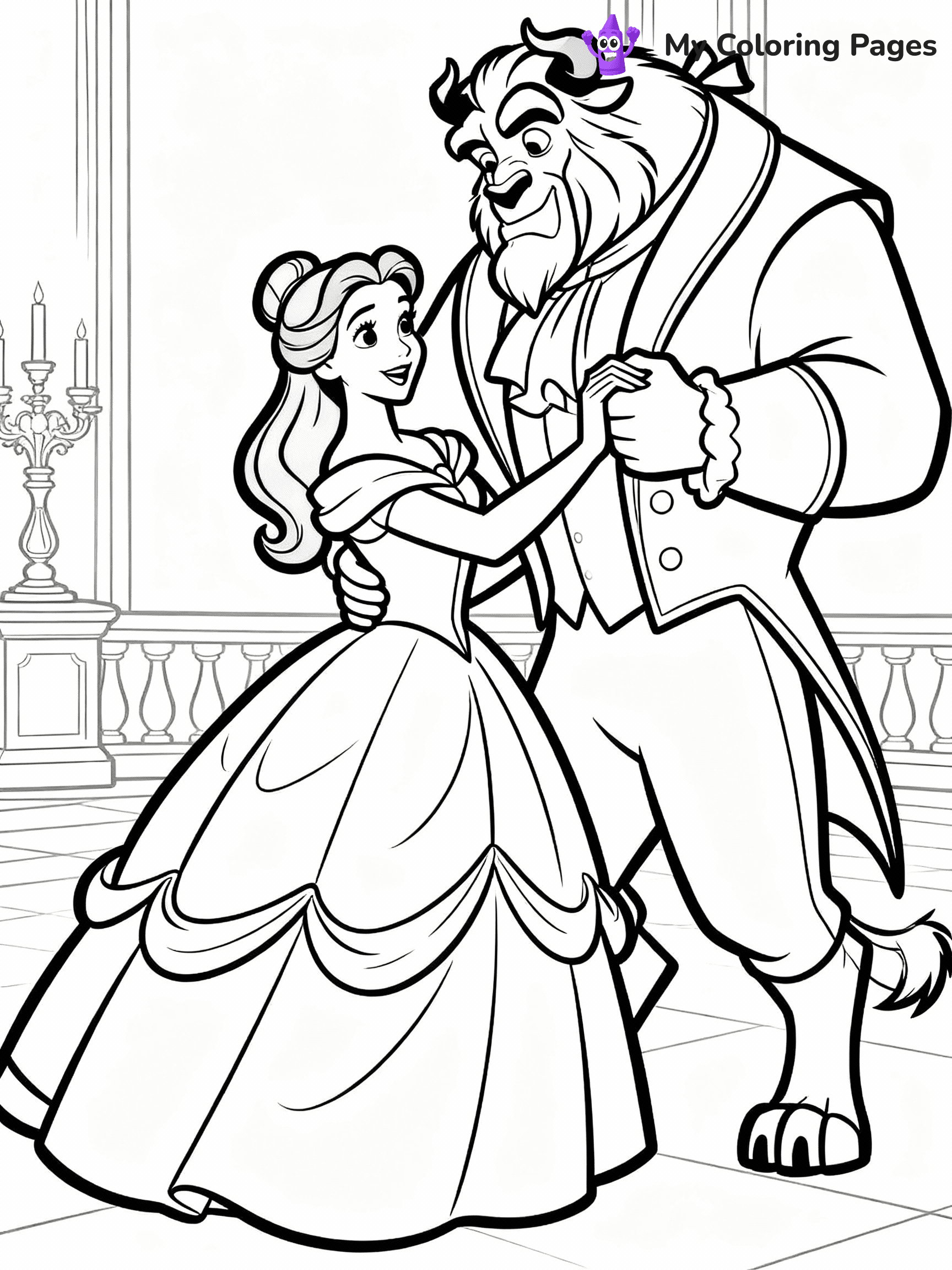 Beauty And The Beast Coloring Pages - 5