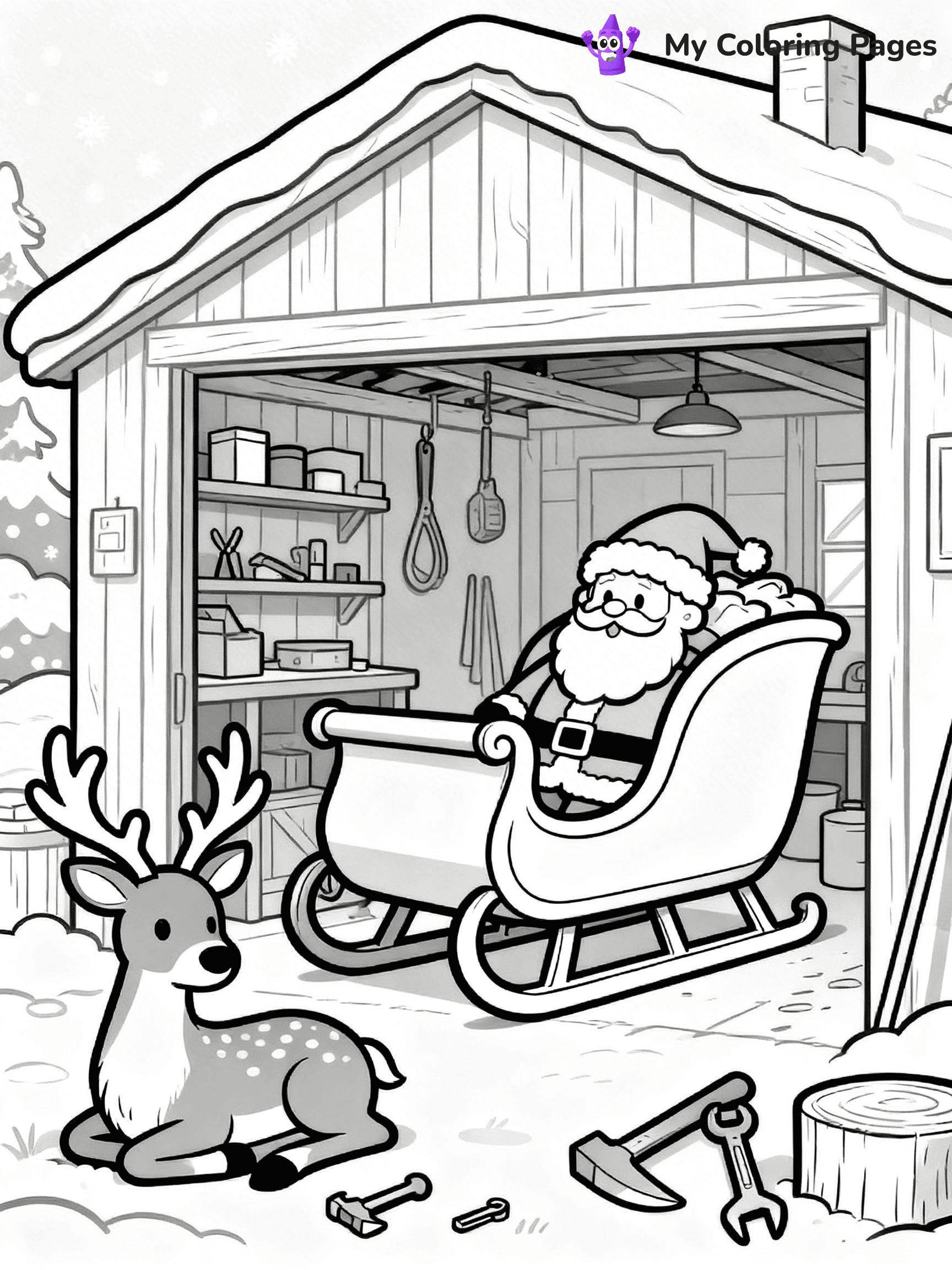 North Pole Coloring Pages - 19