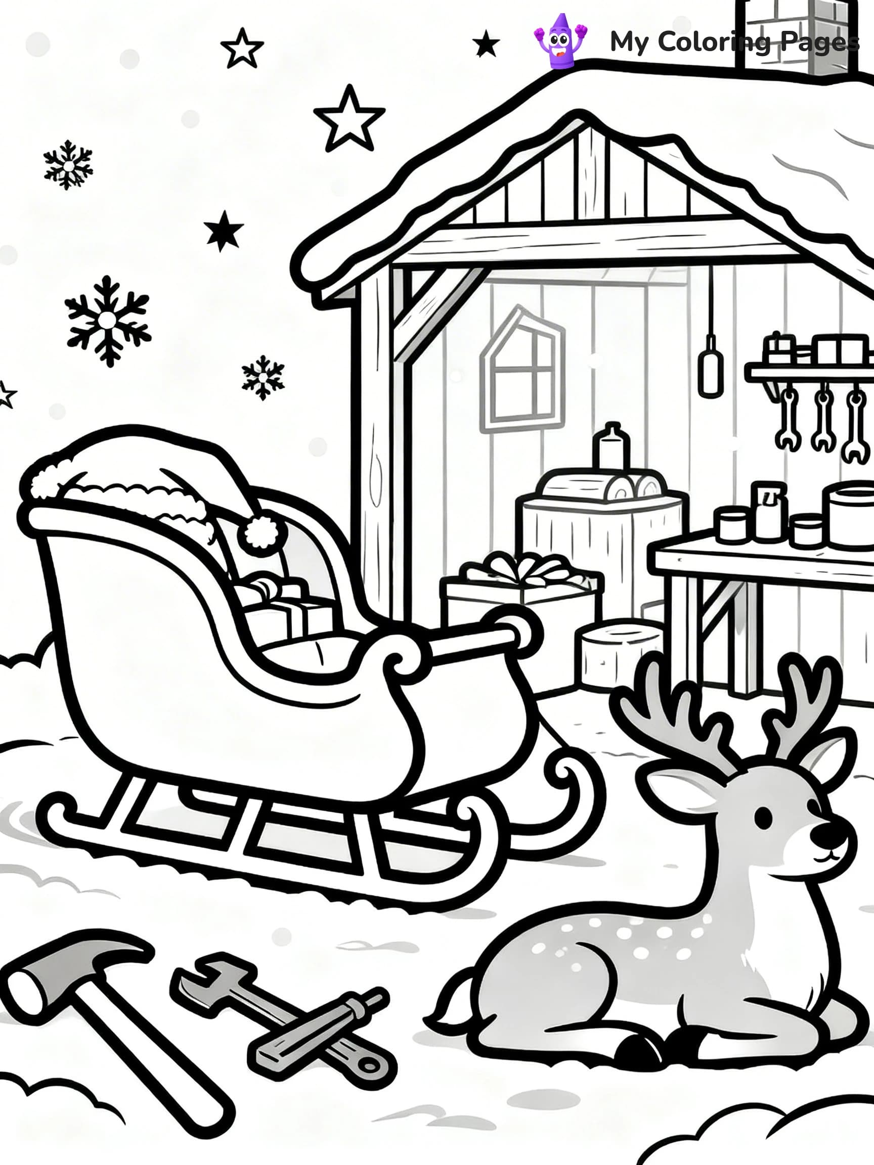 North Pole Coloring Pages - 18