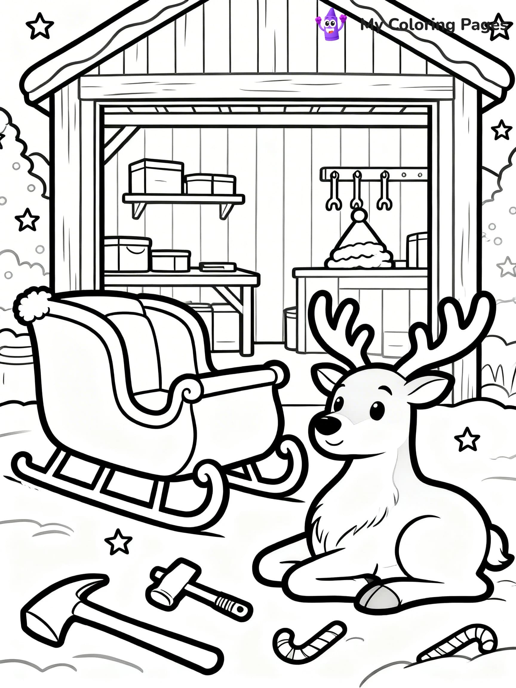 North Pole Coloring Pages - 17