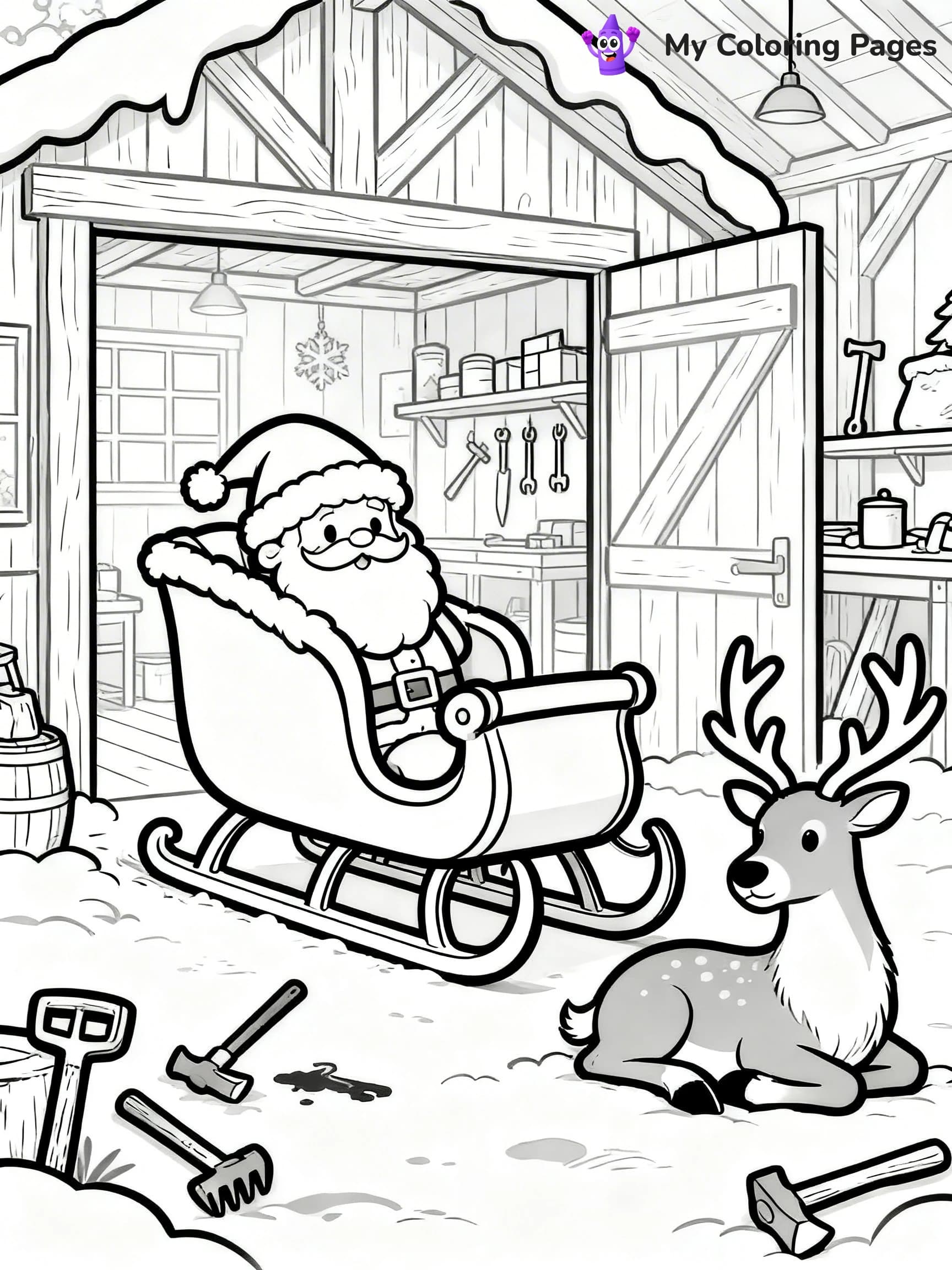 North Pole Coloring Pages - 16