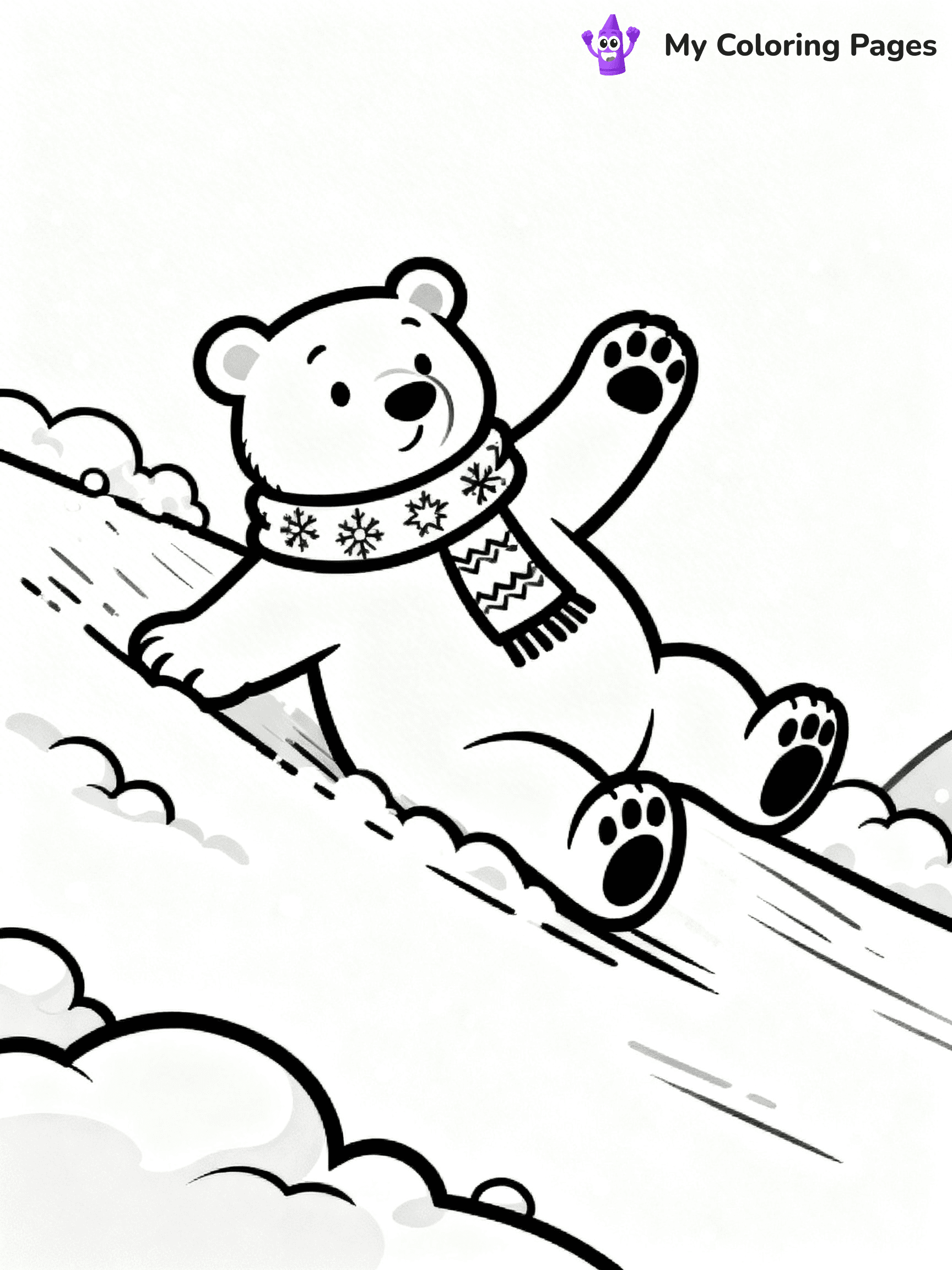 North Pole Coloring Pages - 1