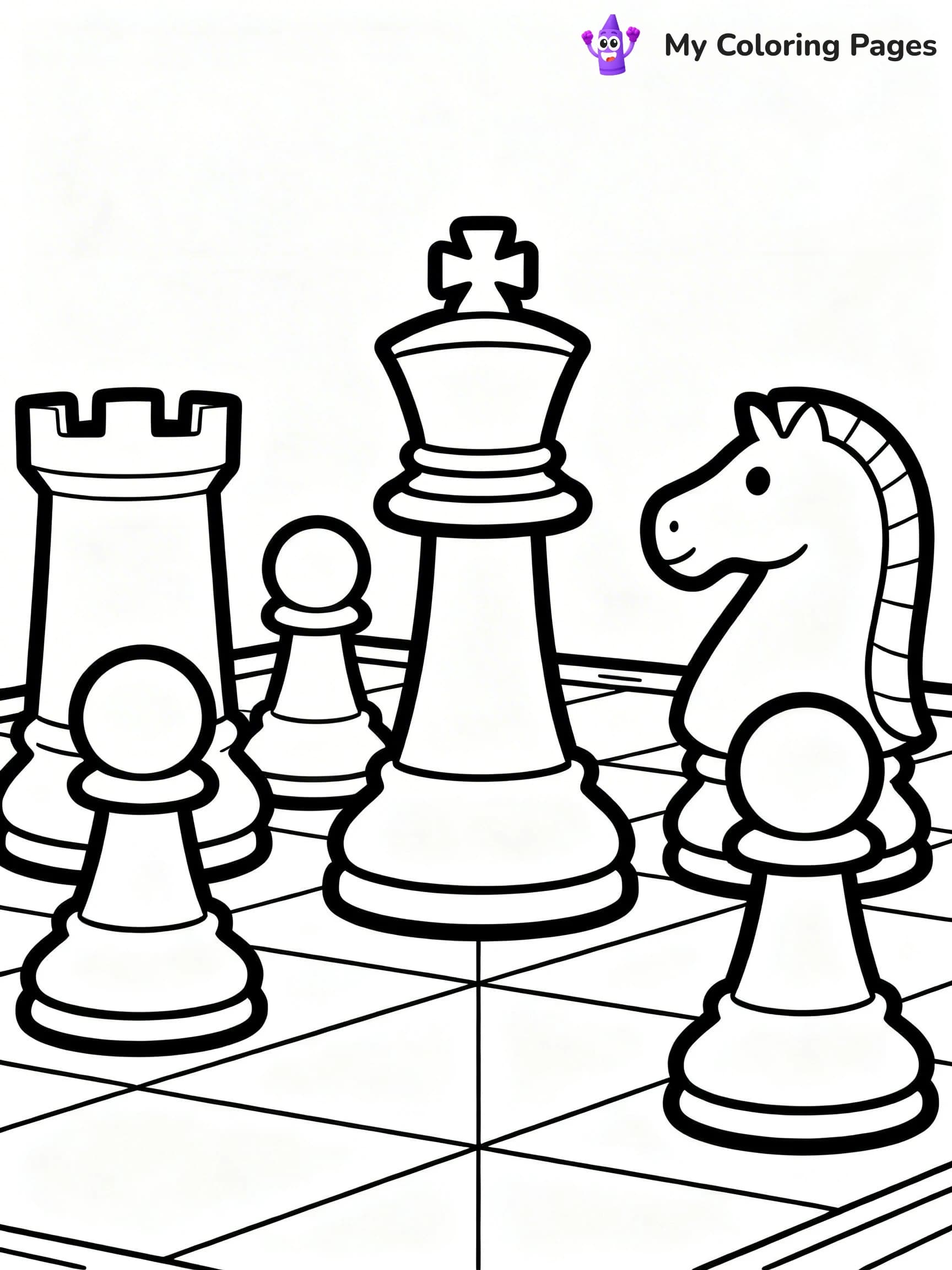 Chess Coloring Pages - 24