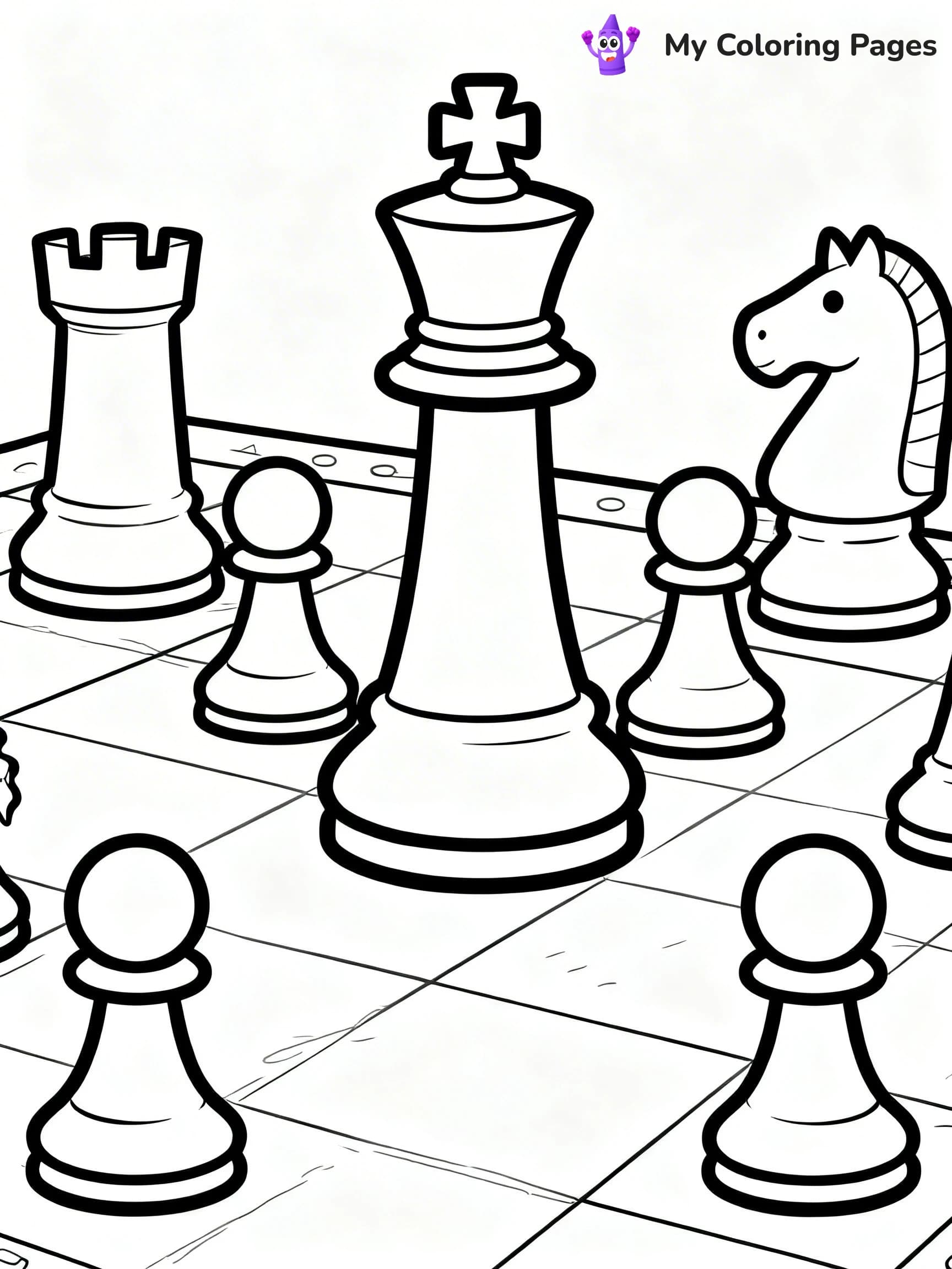 Chess Coloring Pages - 23