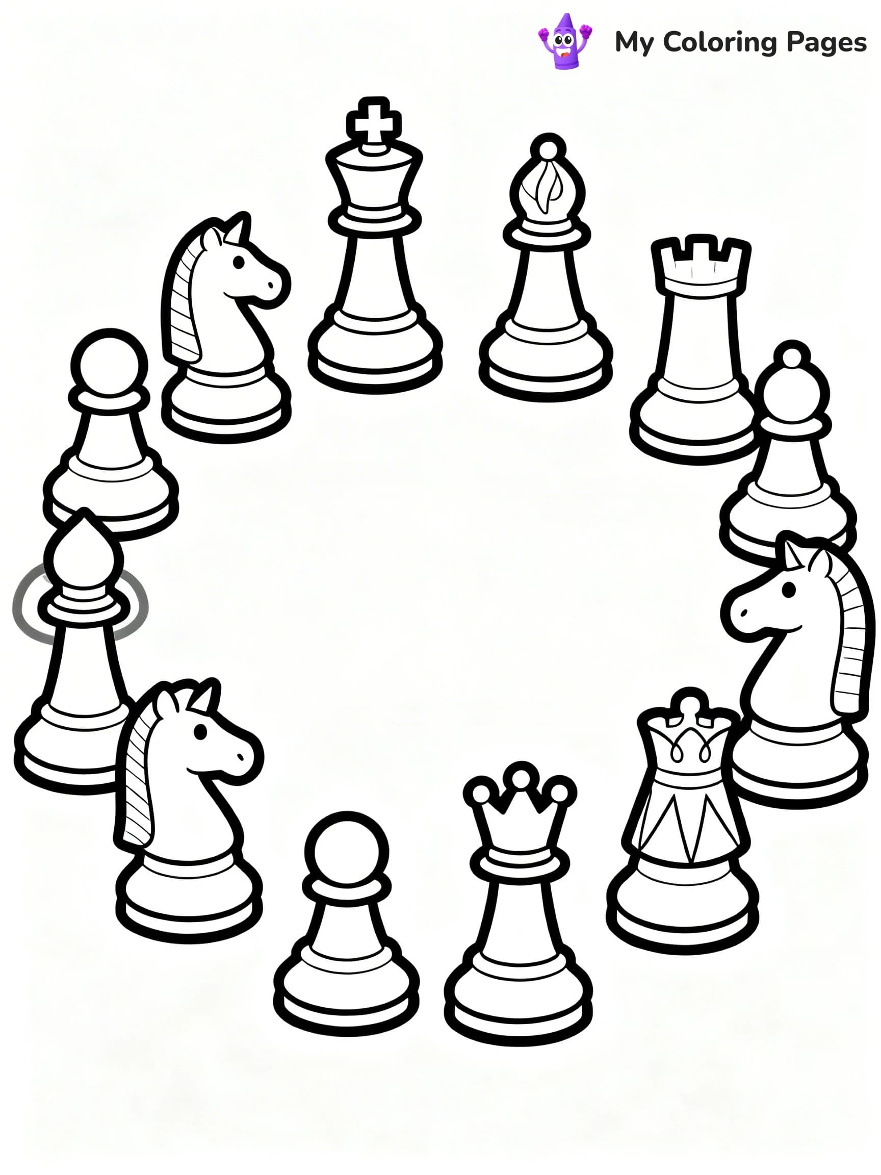 Chess Coloring Pages - 21
