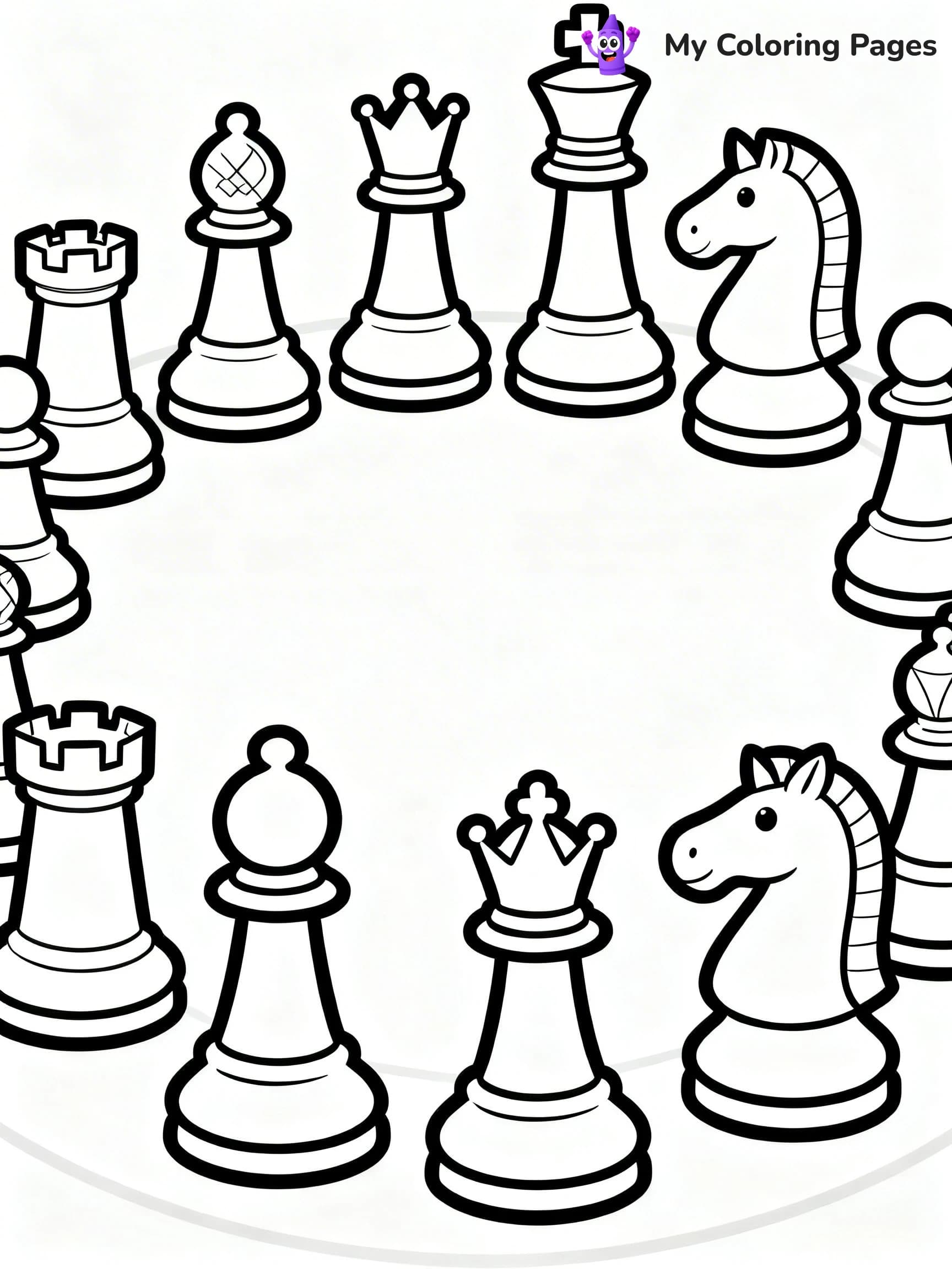 Chess Coloring Pages - 19