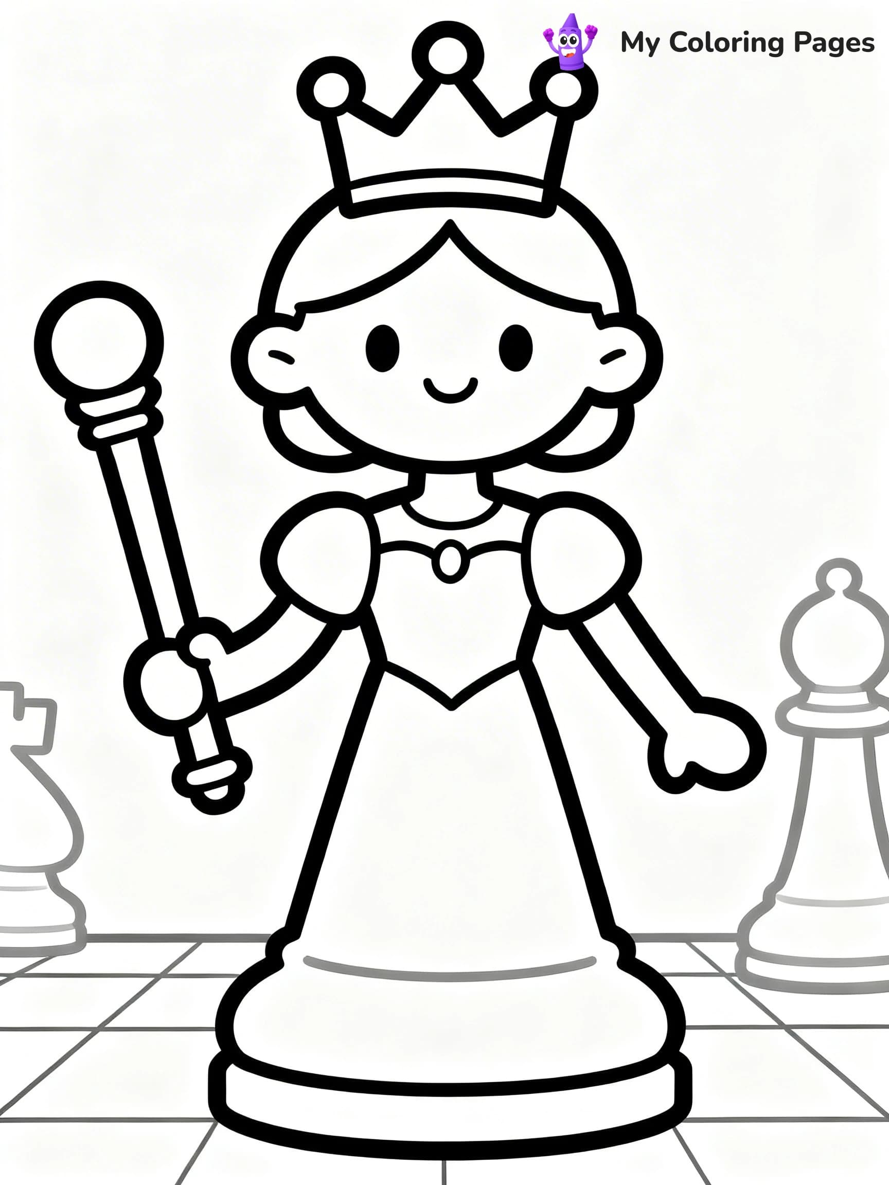 Chess Coloring Pages - 17