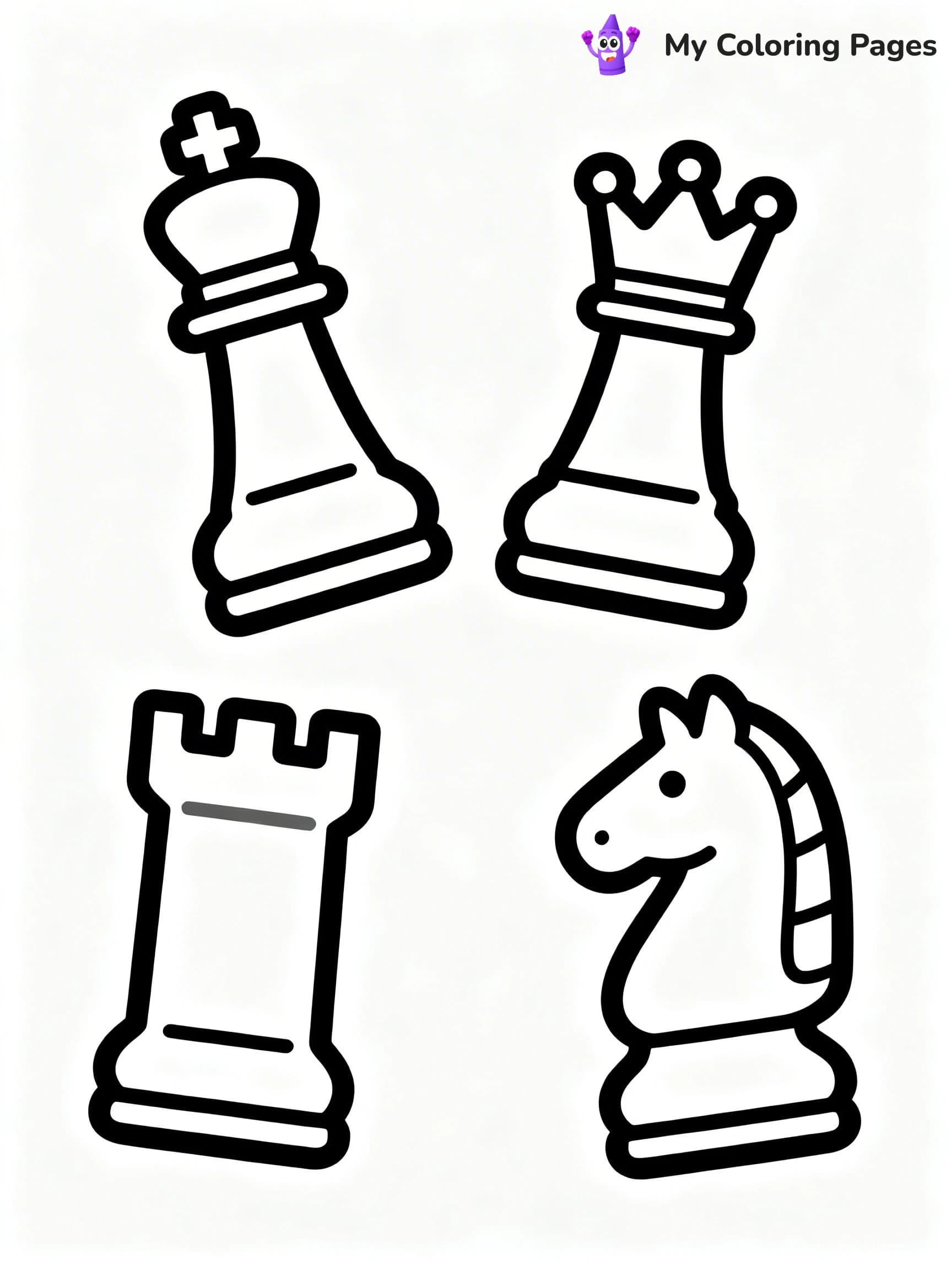 Chess Coloring Pages - 3