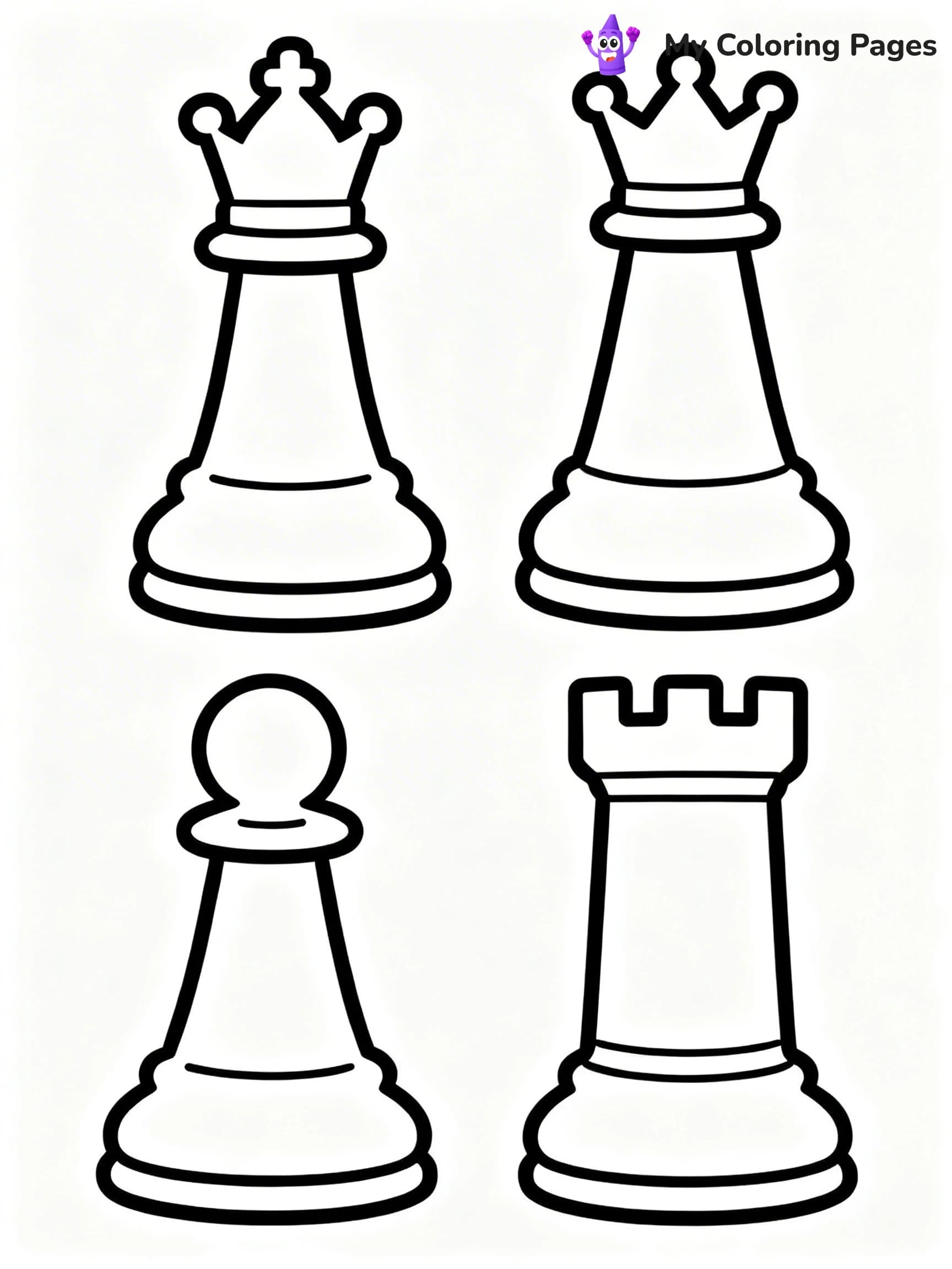 Chess Coloring Pages - 2