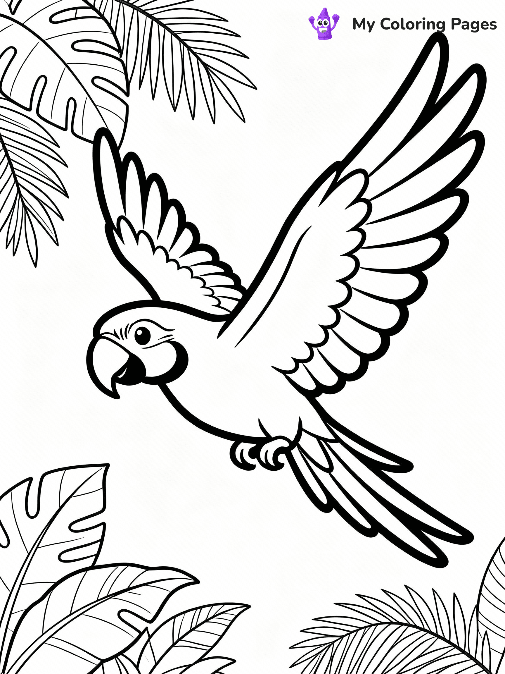 Parrot Coloring Pages - 9