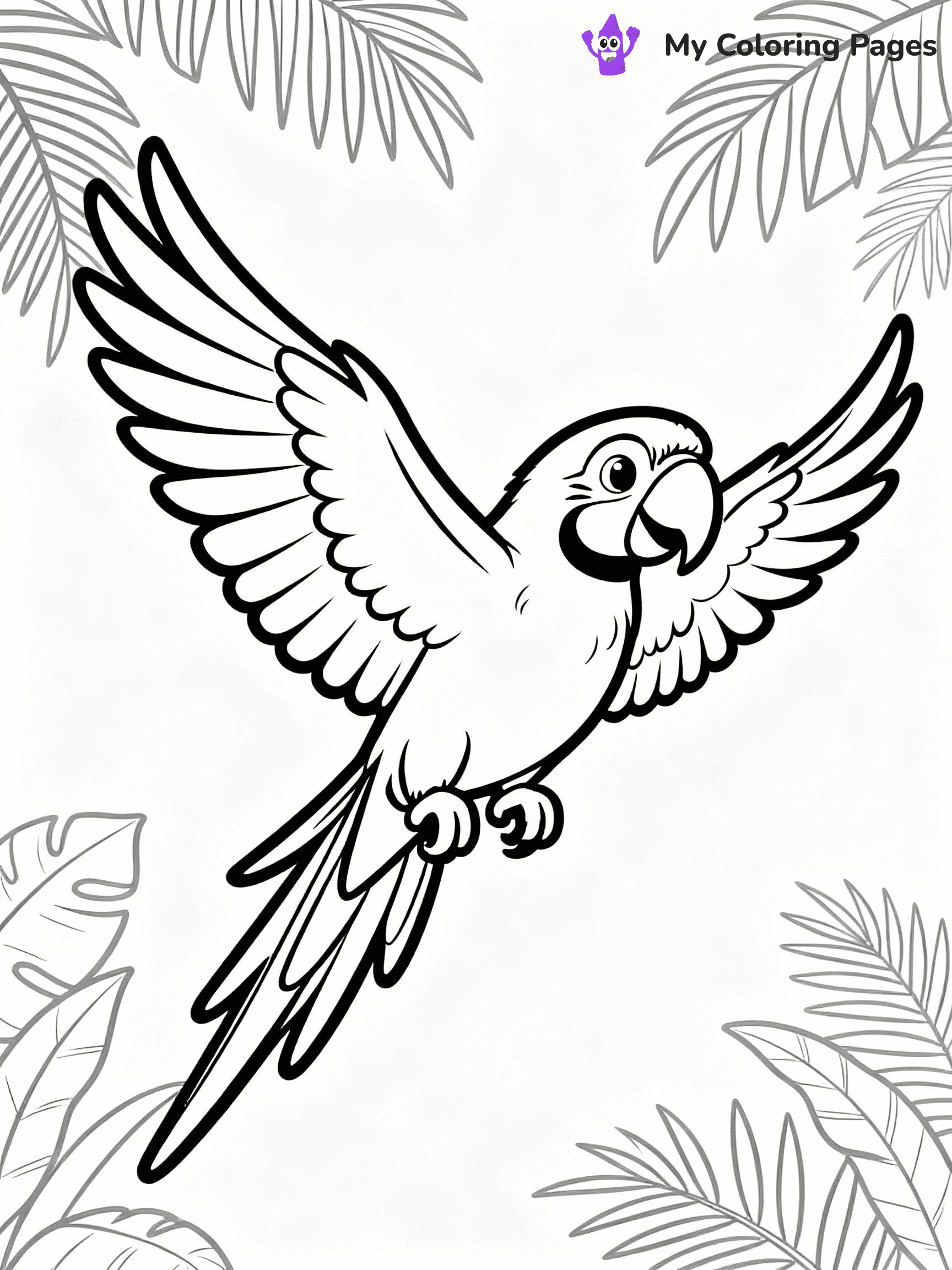 Parrot Coloring Pages - 7
